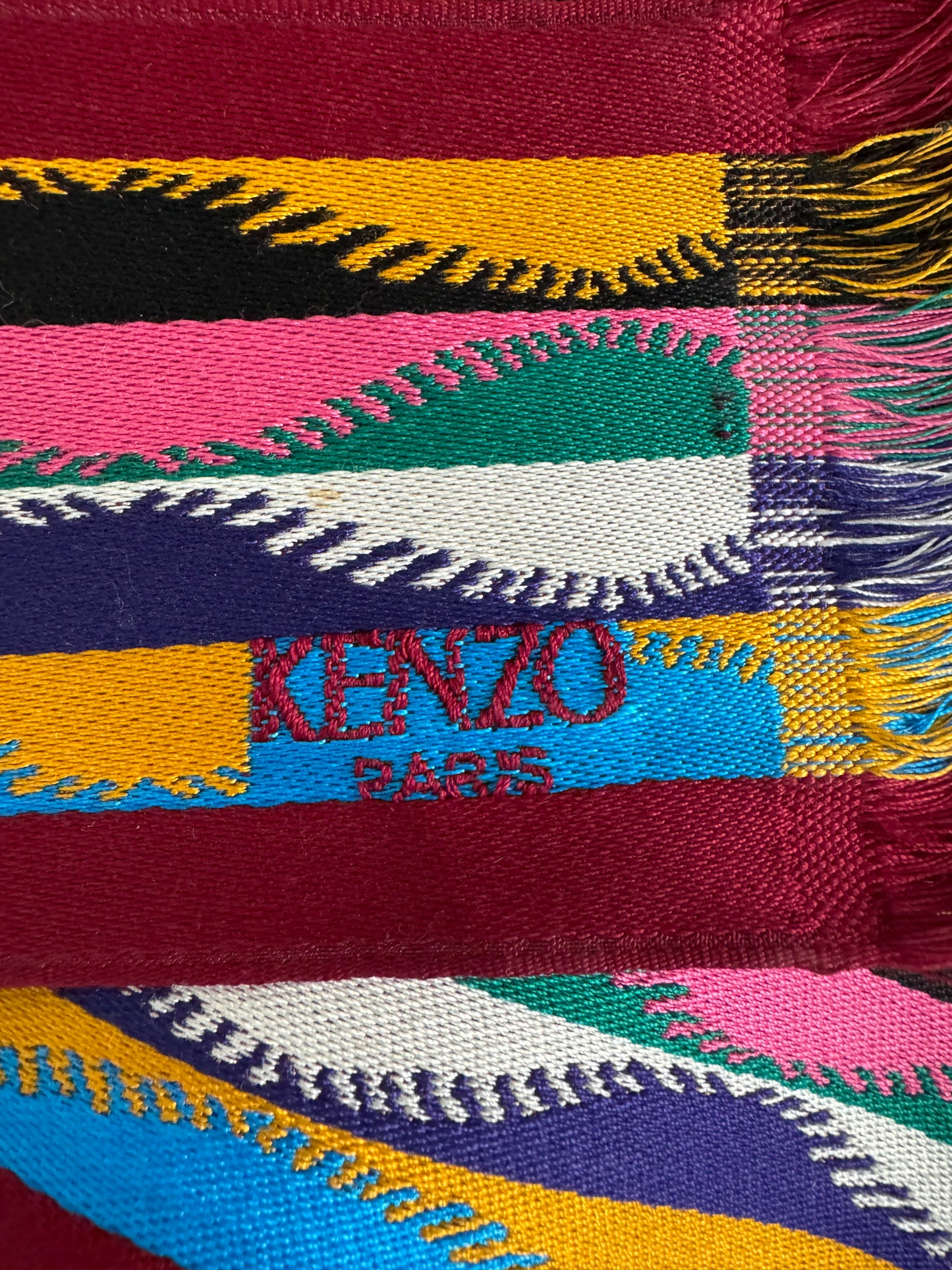 Vintage Kenzo Batik Woven Sash