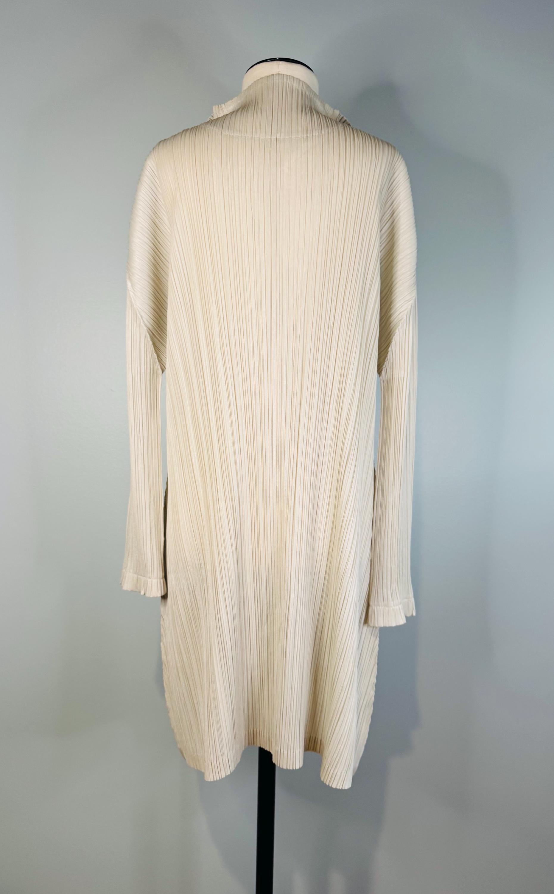 Pleats Please Light Gray Pleated Tunic NWT