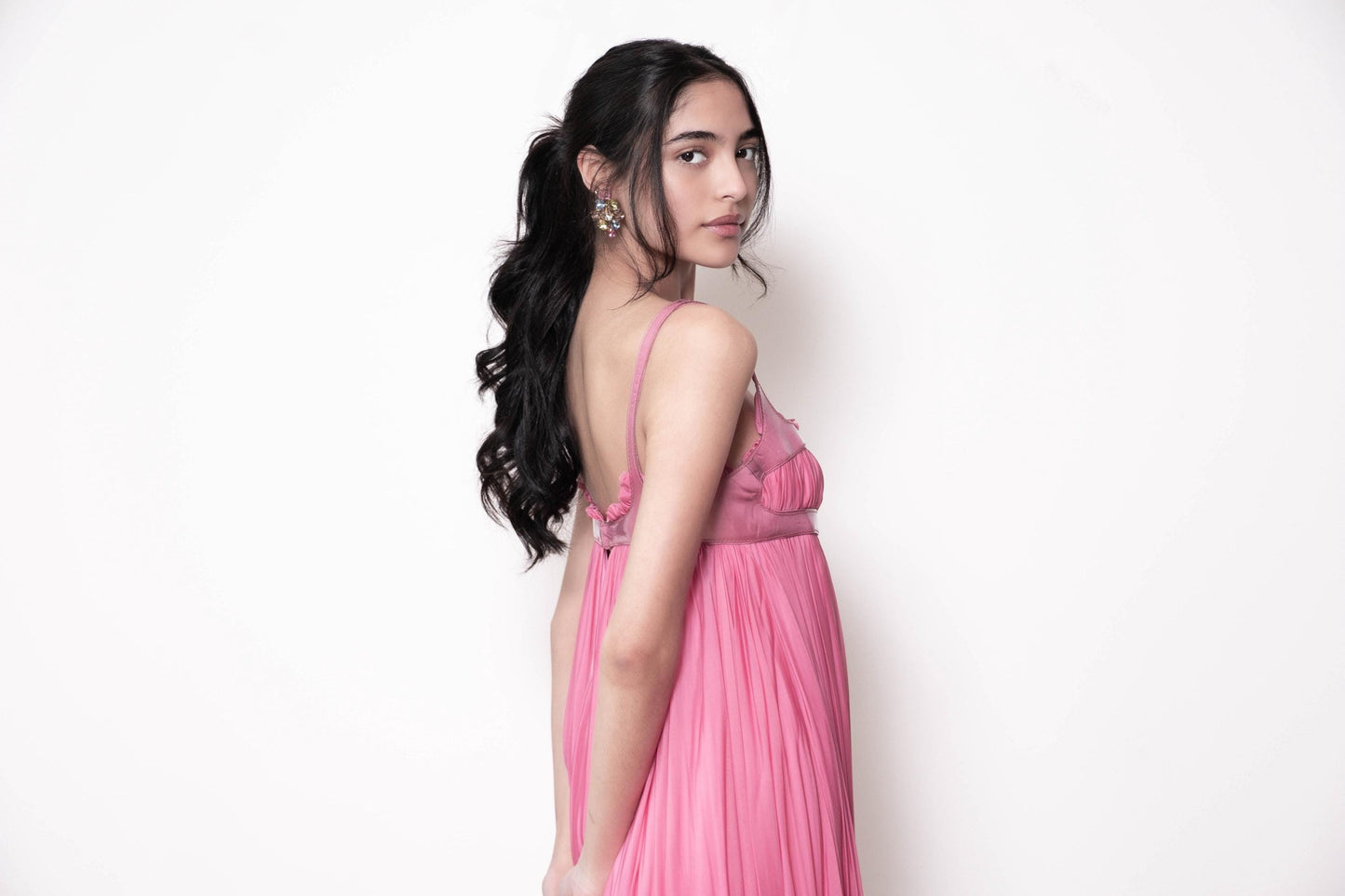 NWT Alexander McQueen 2004 Pink Harness Babydoll Dress