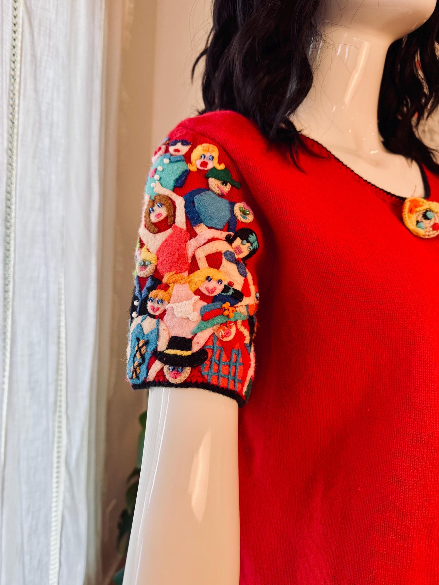 Vintage Michael Simon Hand Knit Sweater Top