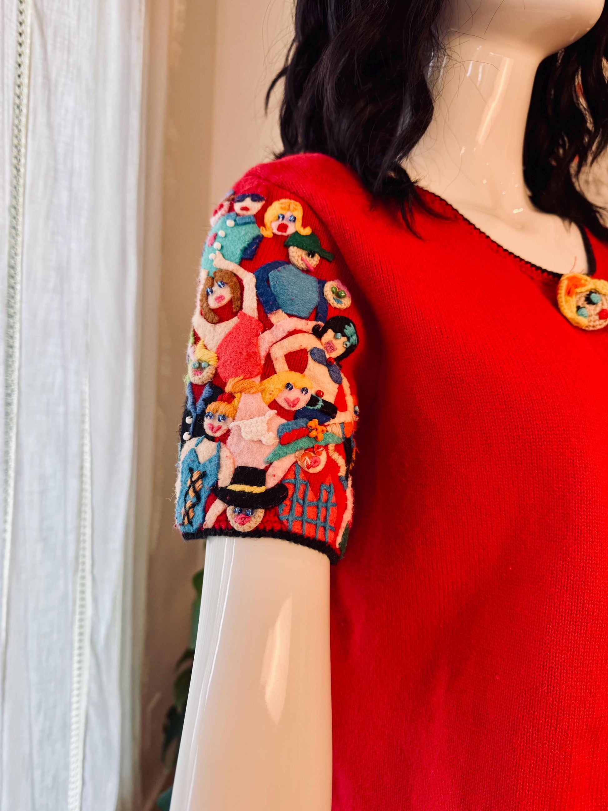 Vintage Michael Simon Hand Knit Sweater Top