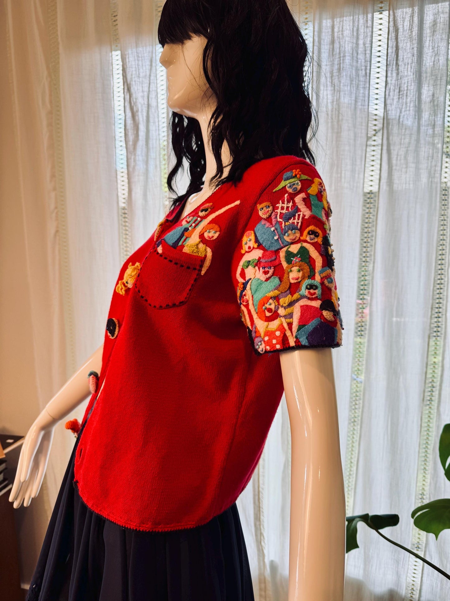 Vintage Michael Simon Hand Knit Sweater Top