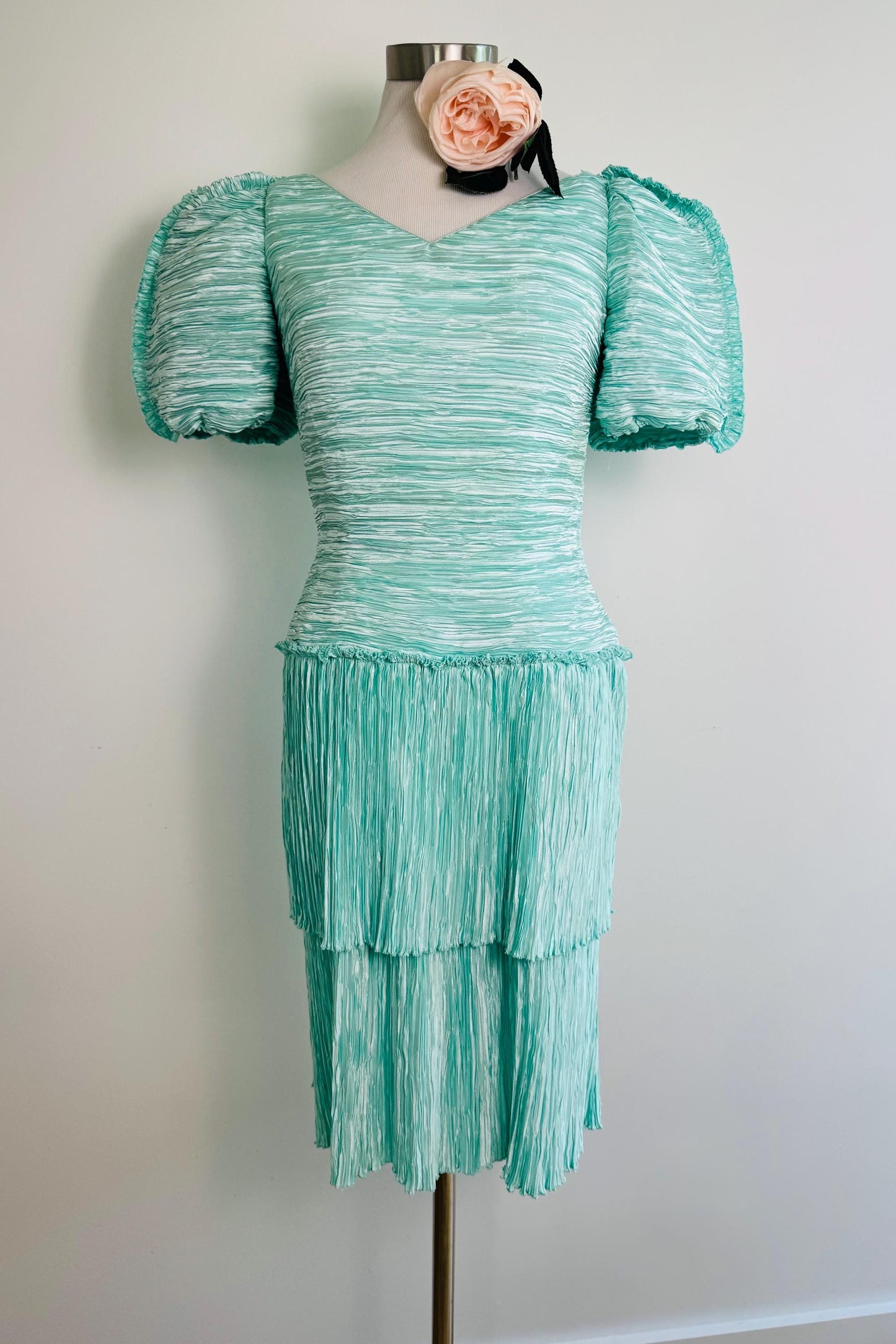 80s Mary McFadden Couture Pleated Dress