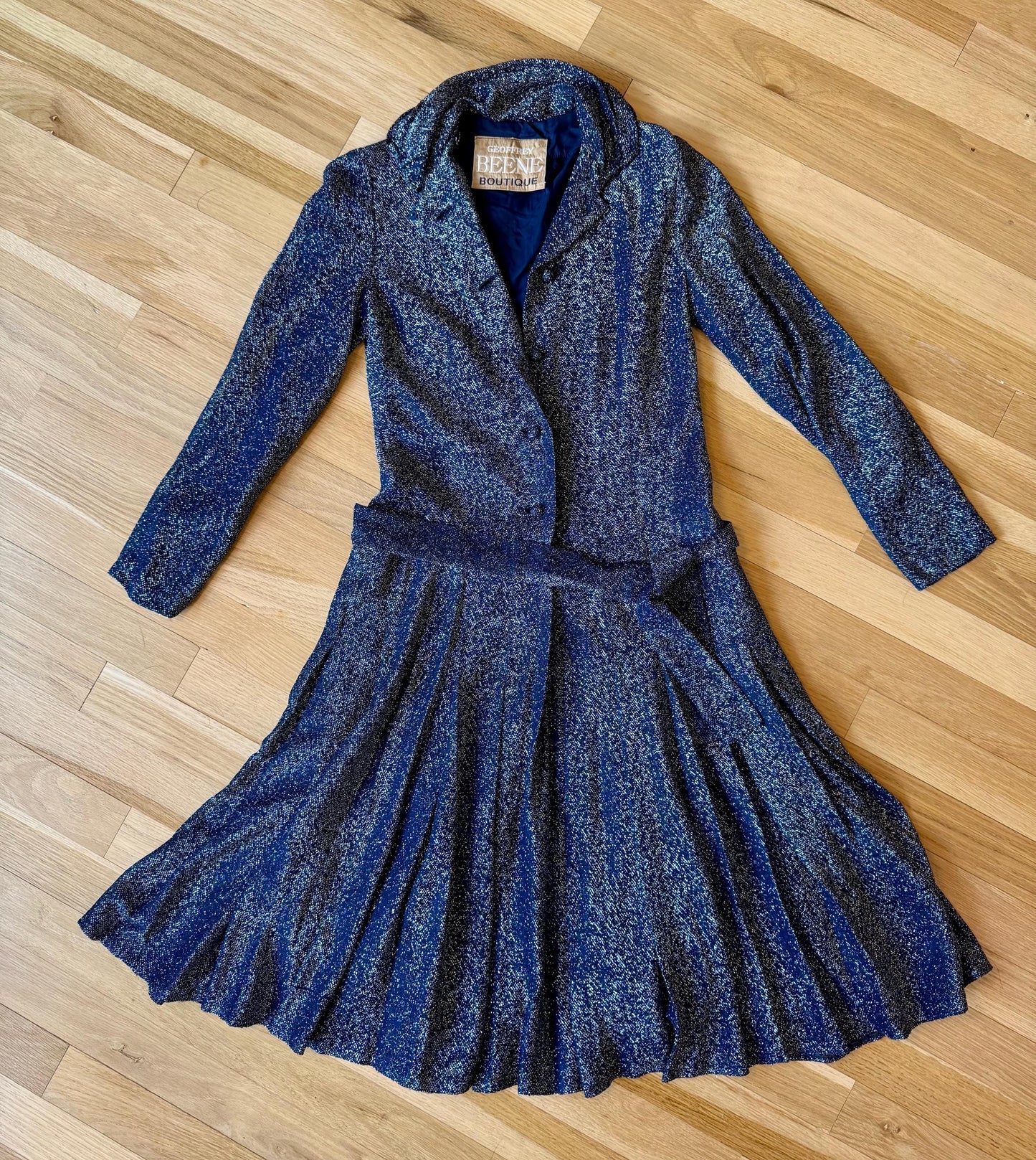 60s Geoffrey Beene Mod Lurex Dress