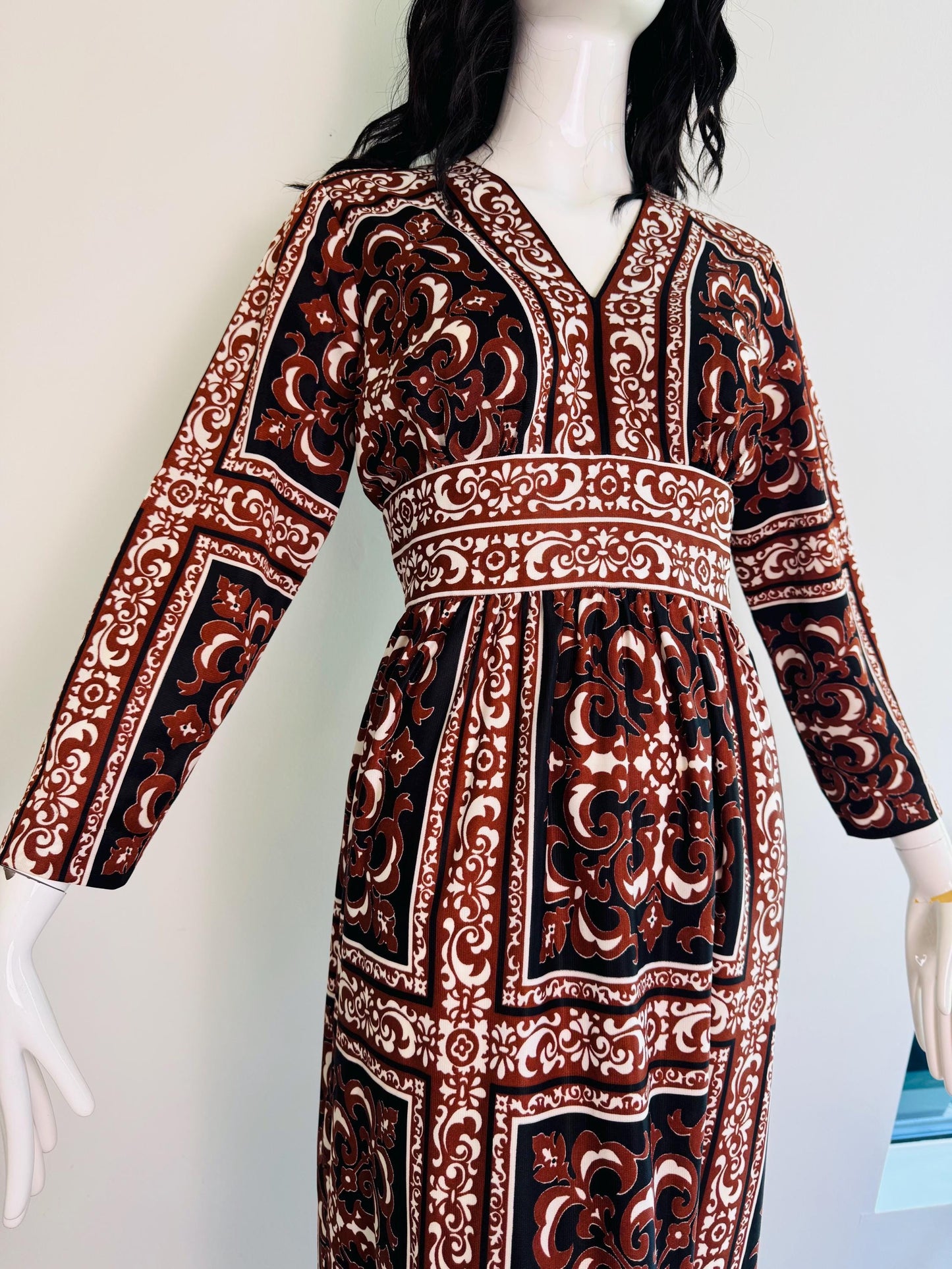 70s Avalon Printed Maxi Dress