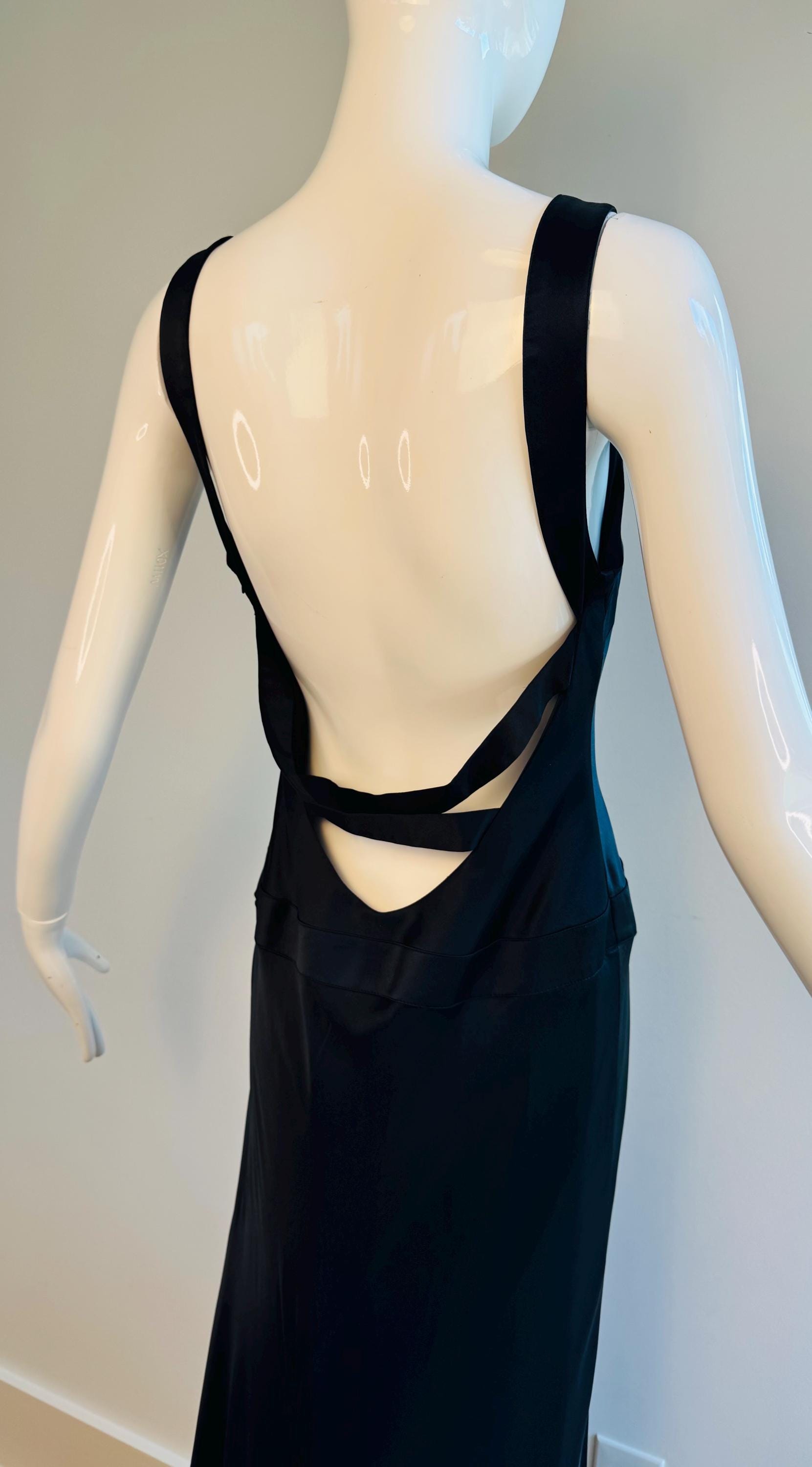 90s Y2K Papell Boutique Silk Gown With a Train