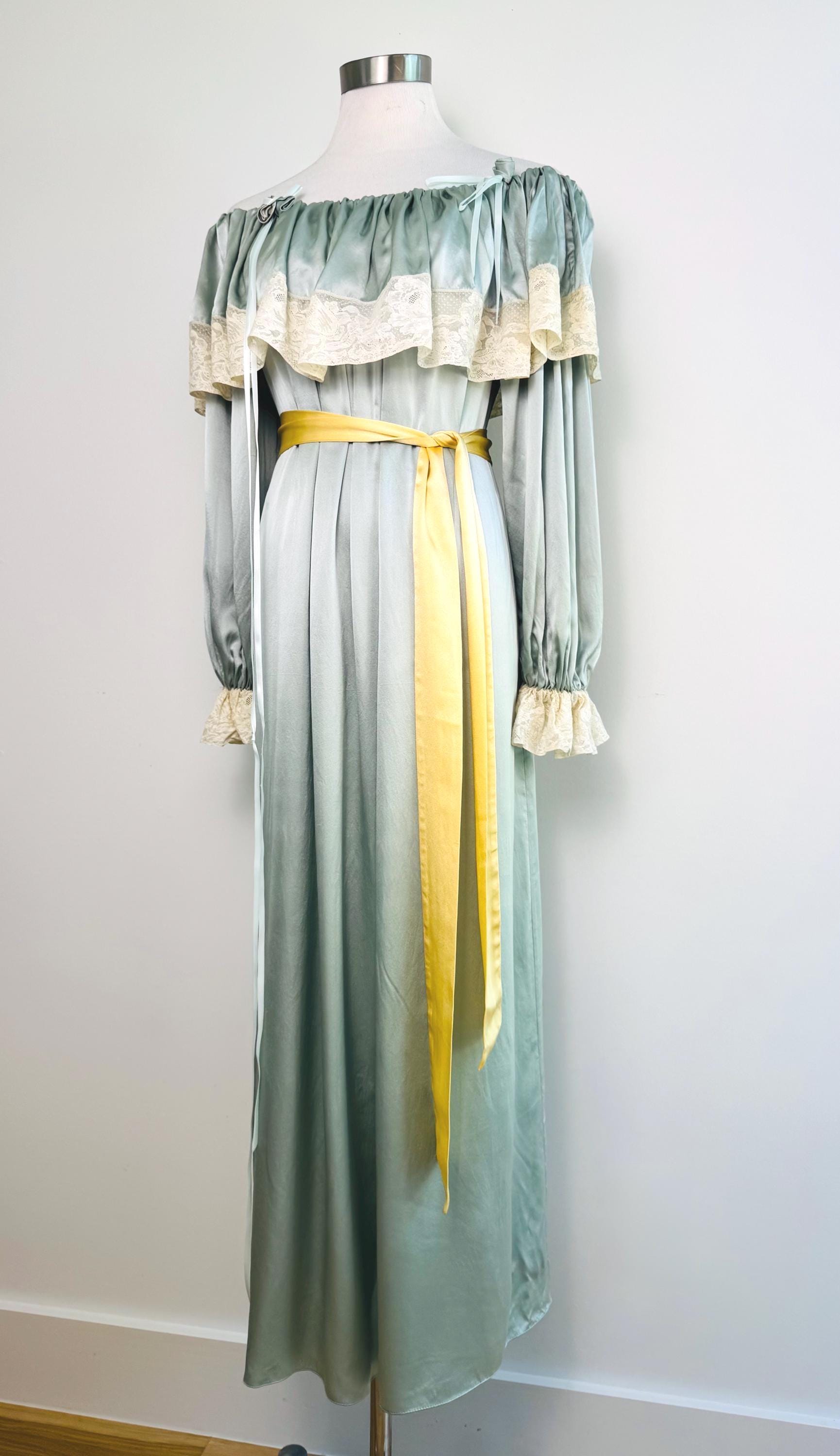 Peggy Jennings Silk Off The Shoulders Gown
