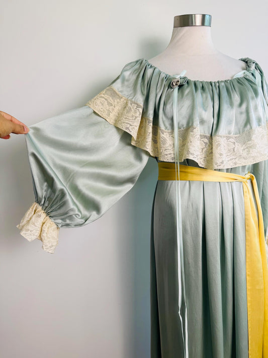 Peggy Jennings Silk Off The Shoulders Gown