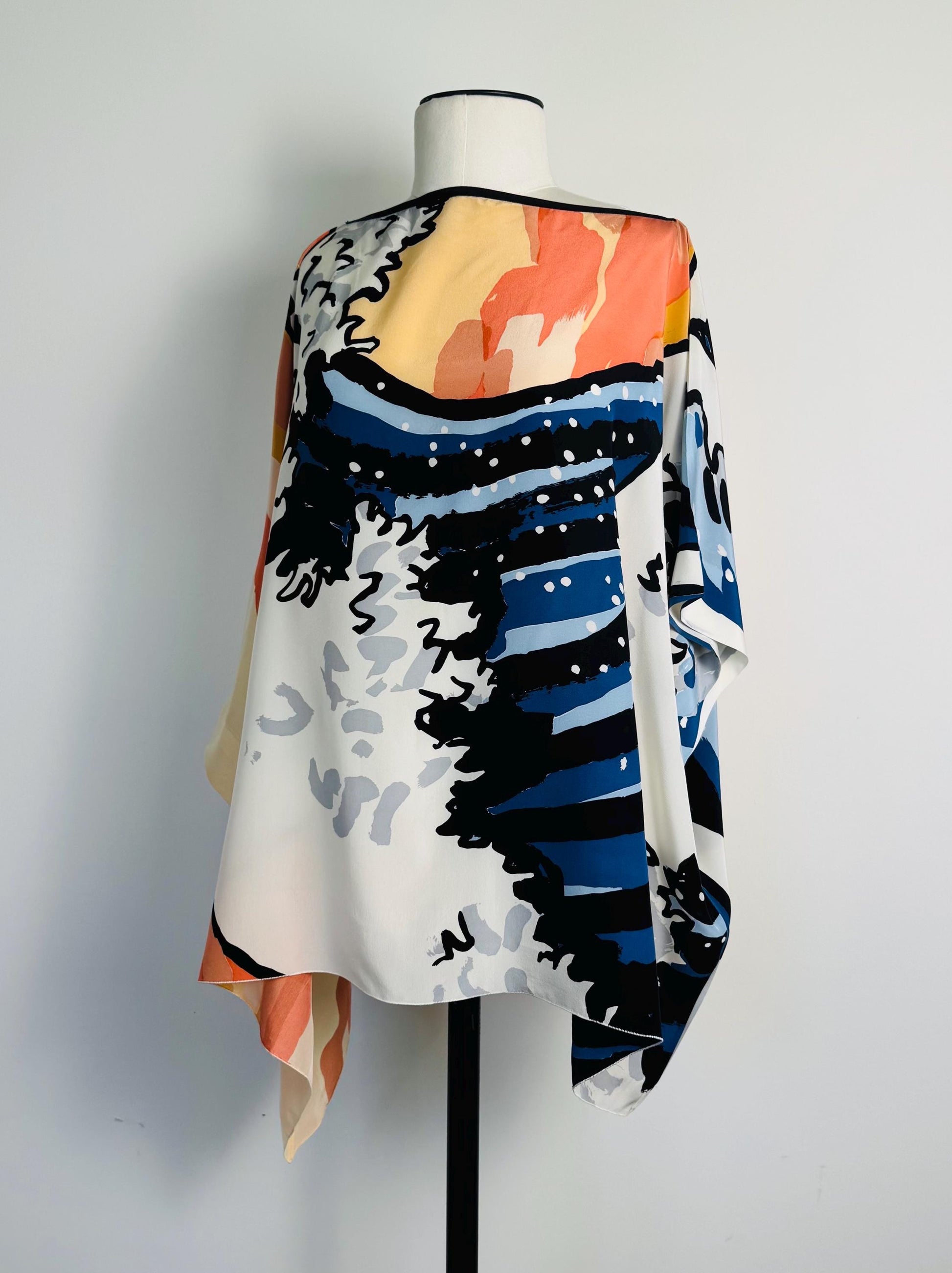 Vintage Michael Vollbracht Wearable Art Silk Tunic