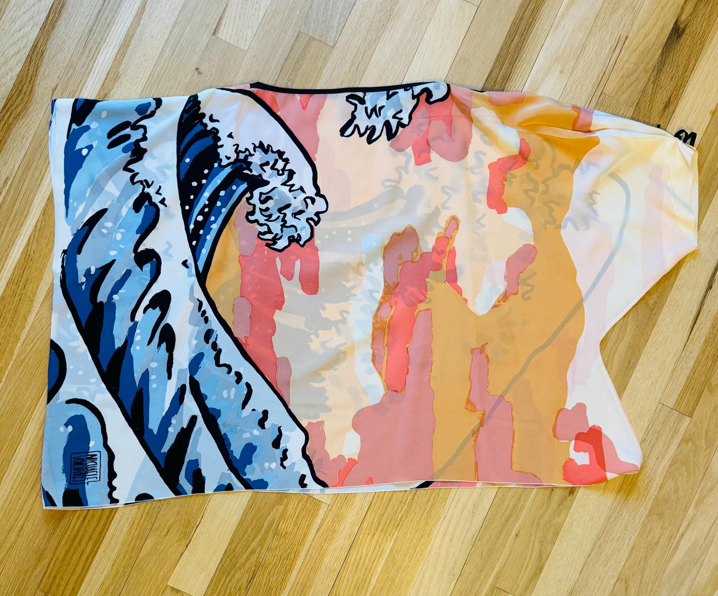 Vintage Michael Vollbracht Wearable Art Silk Tunic