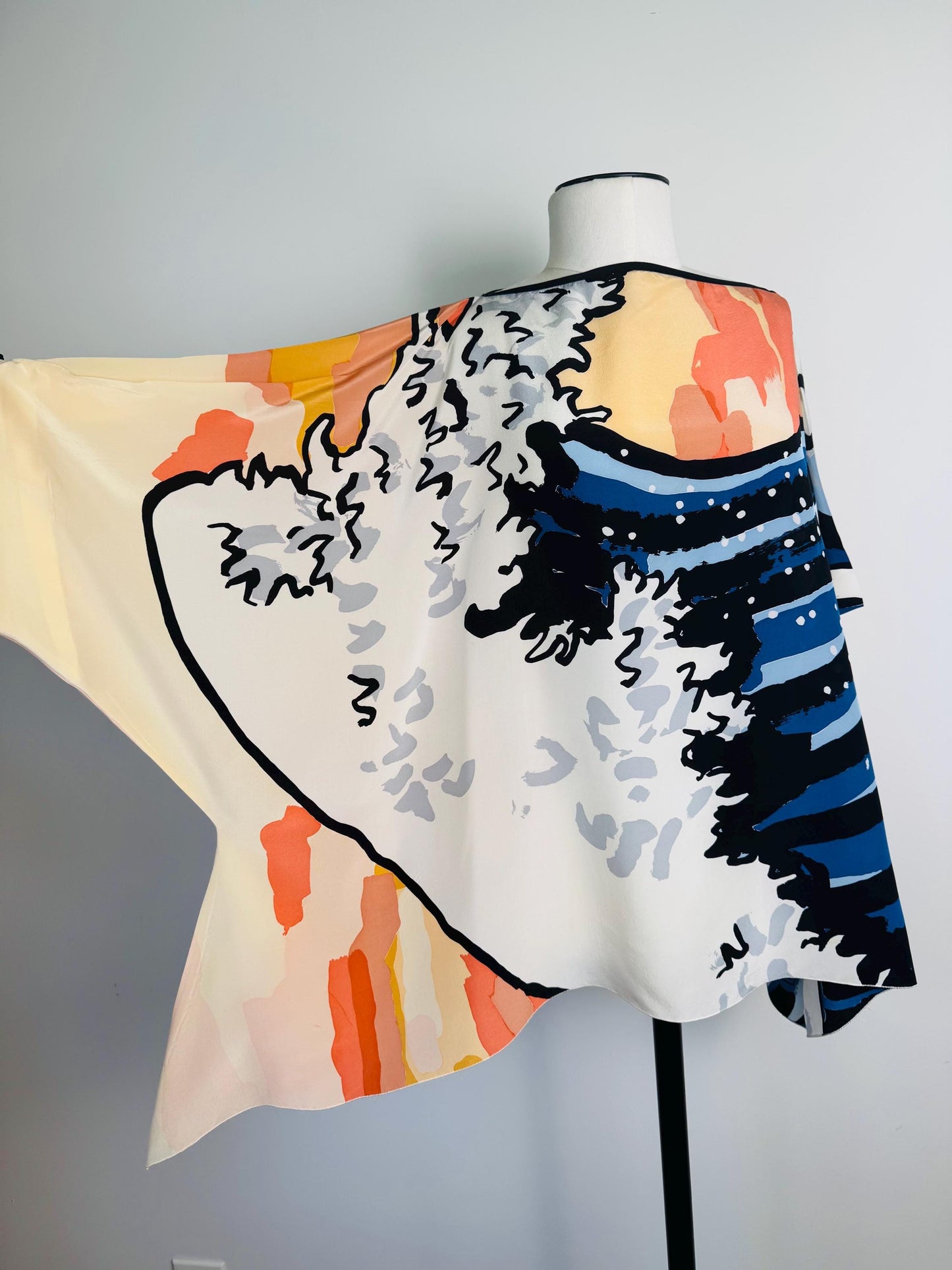 Vintage Michael Vollbracht Wearable Art Silk Tunic