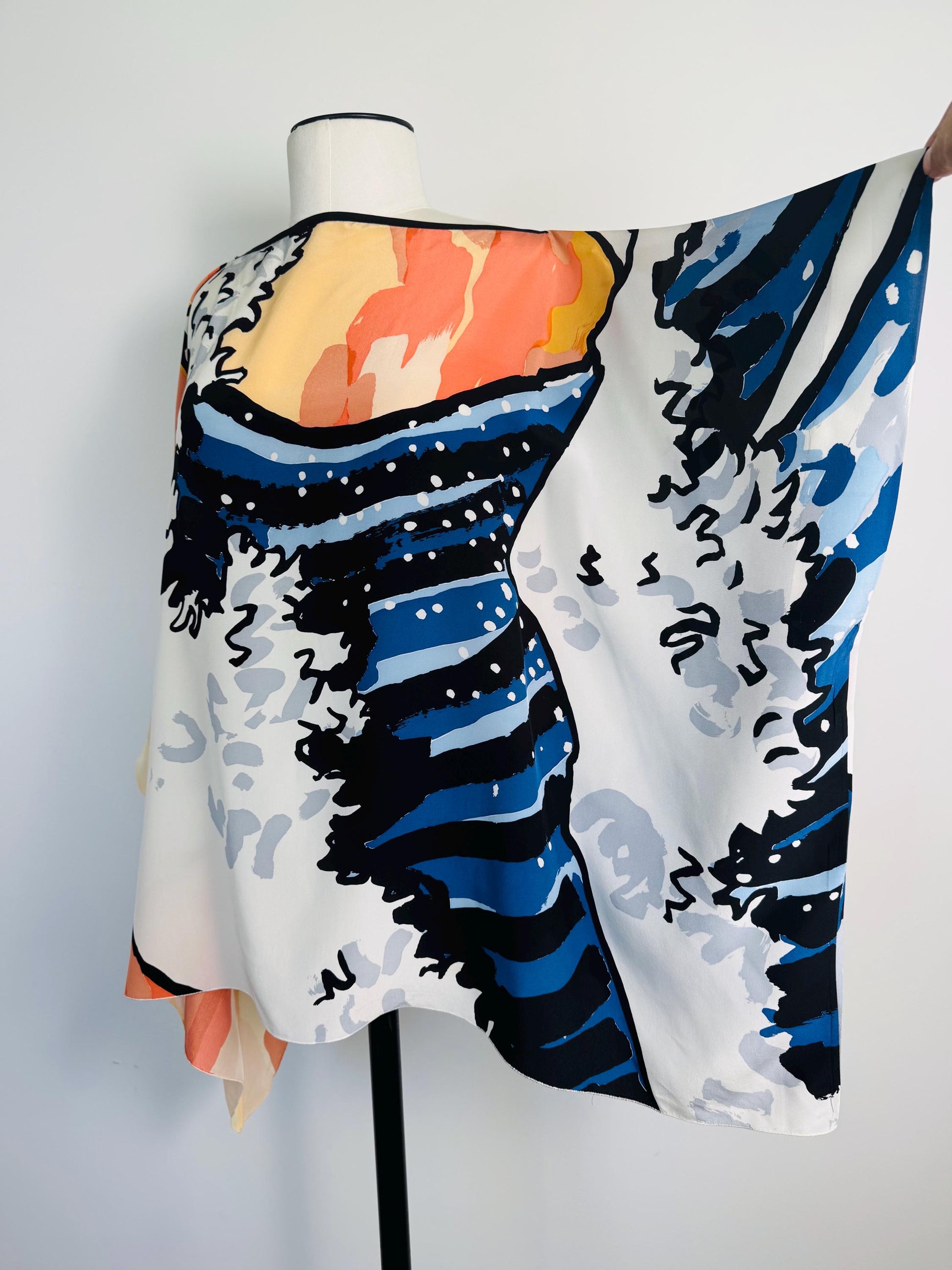 Vintage Michael Vollbracht Wearable Art Silk Tunic