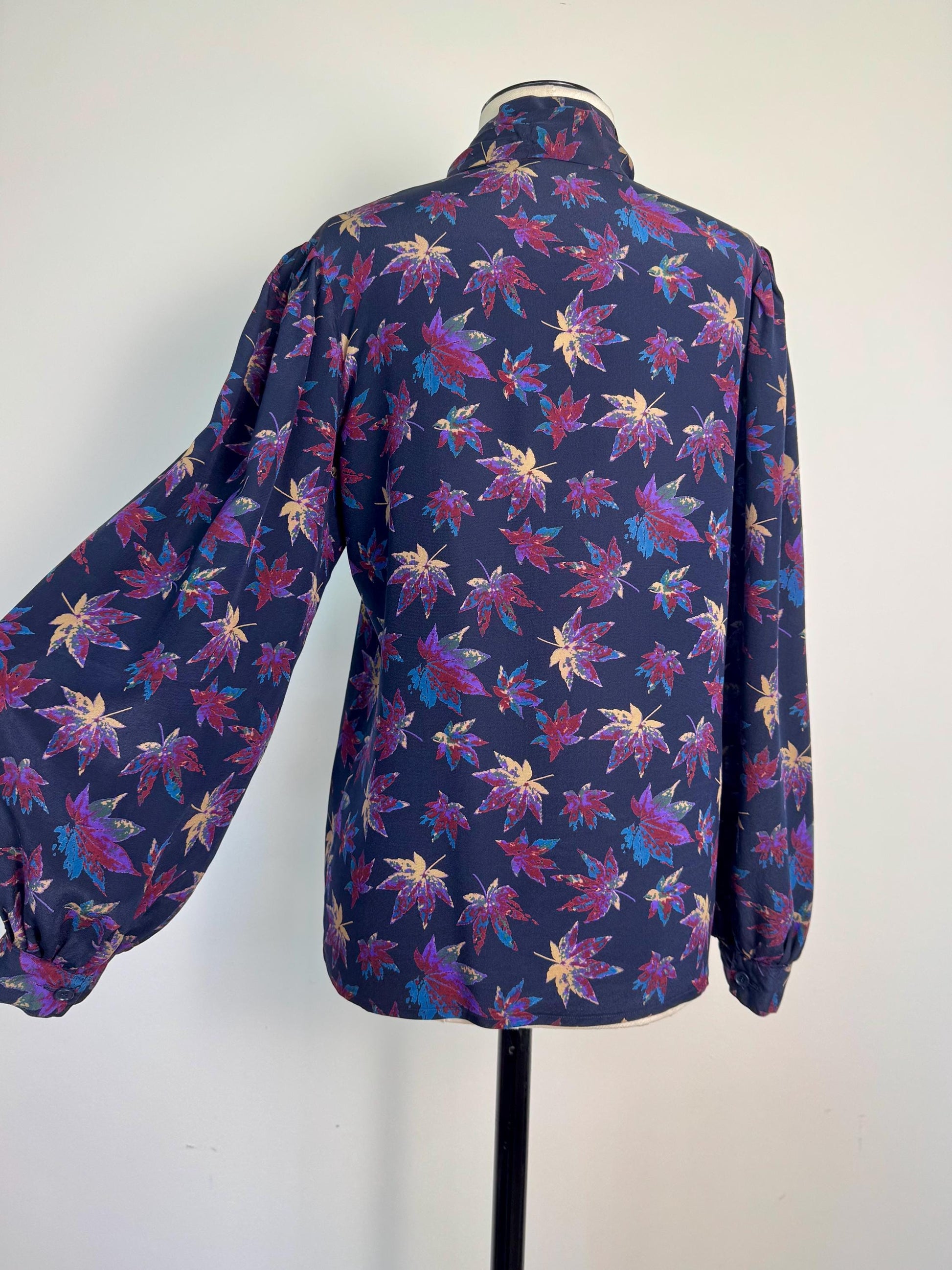 Vintage Ungaro Silk Bow Tie Blouse