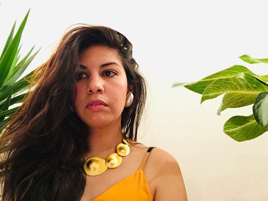 90s Gold Necklace/ Vintage Gold Rare Necklace / Minimalist Jewelry