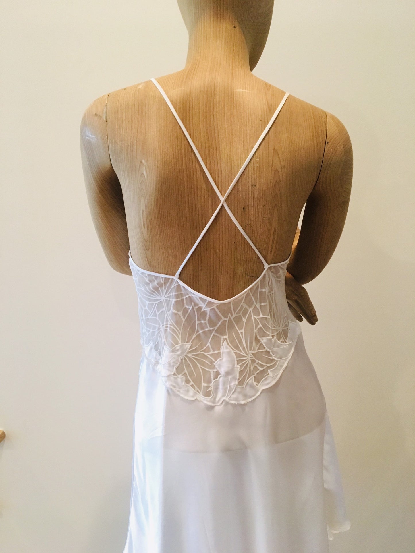 Vintage Natori Slip / Natori Wedding Lingerie / 90s Teddy / Vintage White Lingerie