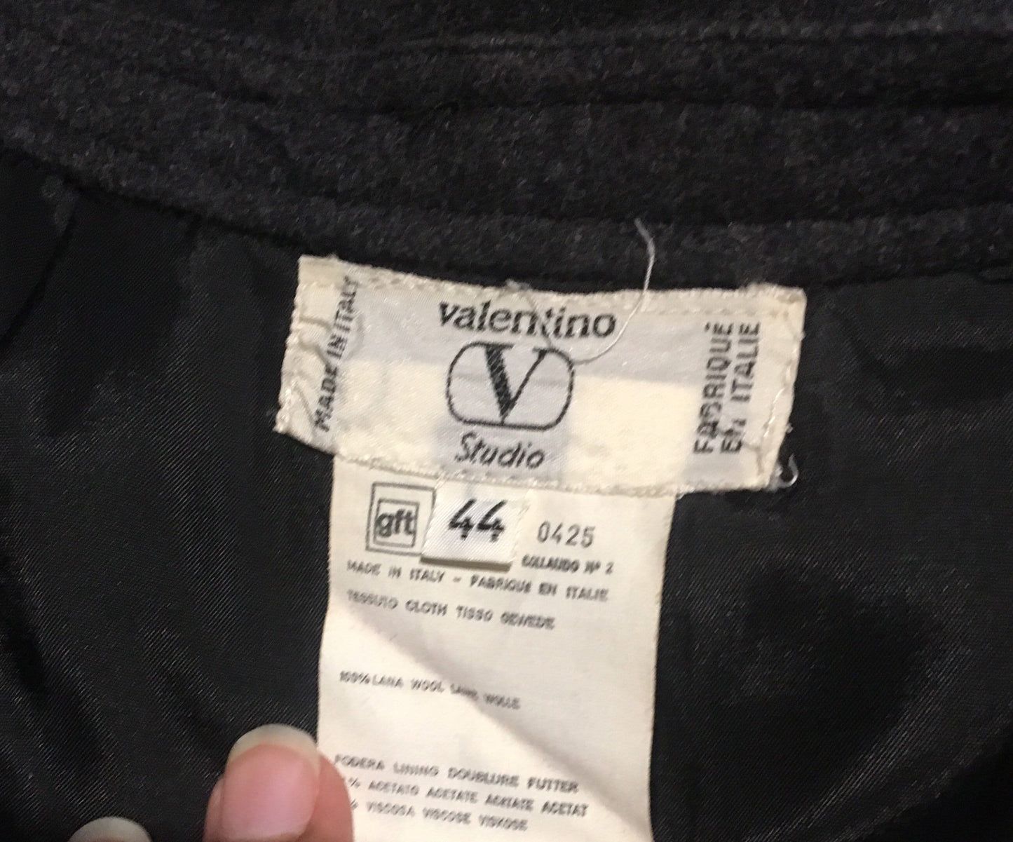 80s Valentino Wool Midi / Vintage Designer Gray Wool Front Pleat Midi Skirt / Gray Wool Midi