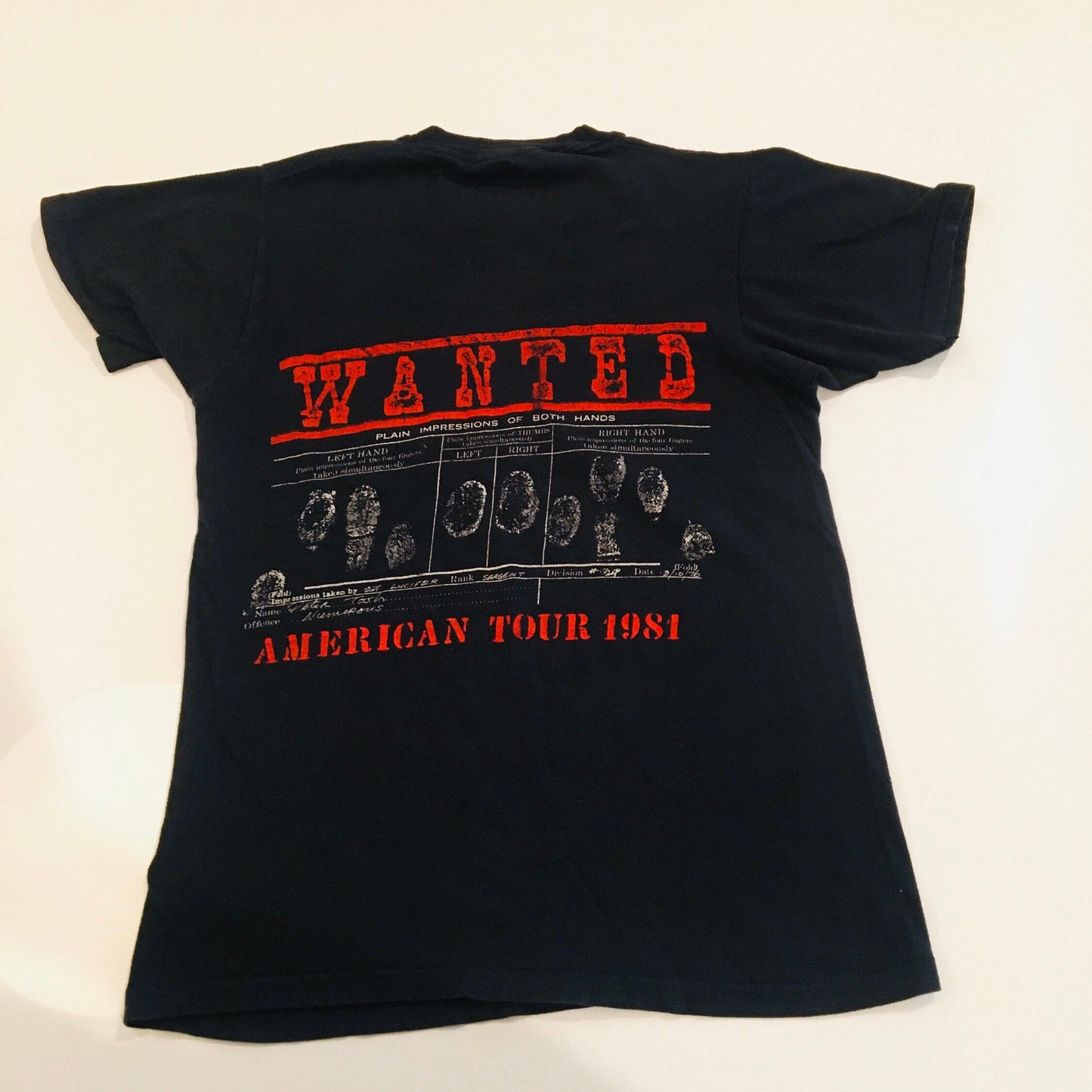 1981 RARE Peter Tosh Concert Dread or Alive Reggae Wailers T Shirt