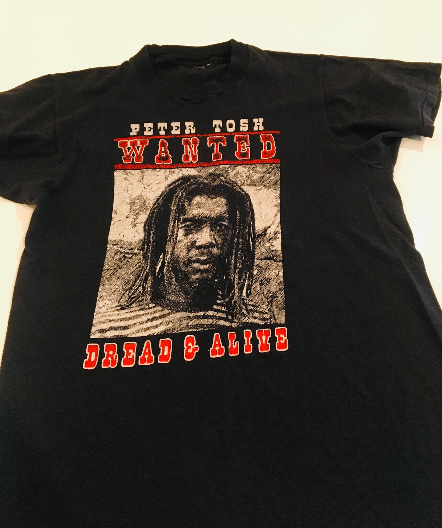 1981 RARE Peter Tosh Concert Dread or Alive Reggae Wailers T Shirt
