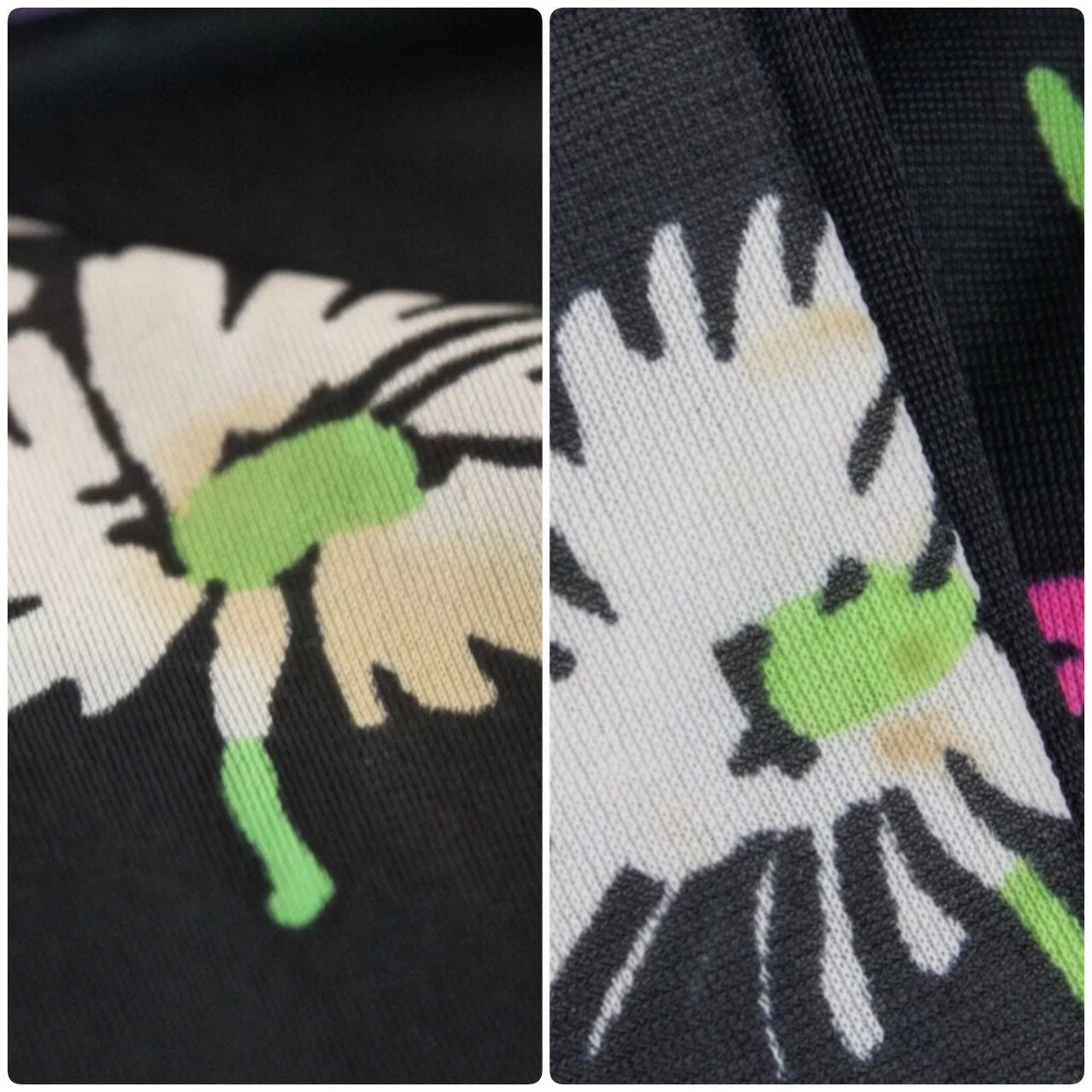 70s ILGWU Union Made Psychedelic Floral Print Butterfly Collar Puffy Sleeves Nylon House Jacket CoverUp Hostess Dressing Duster button up