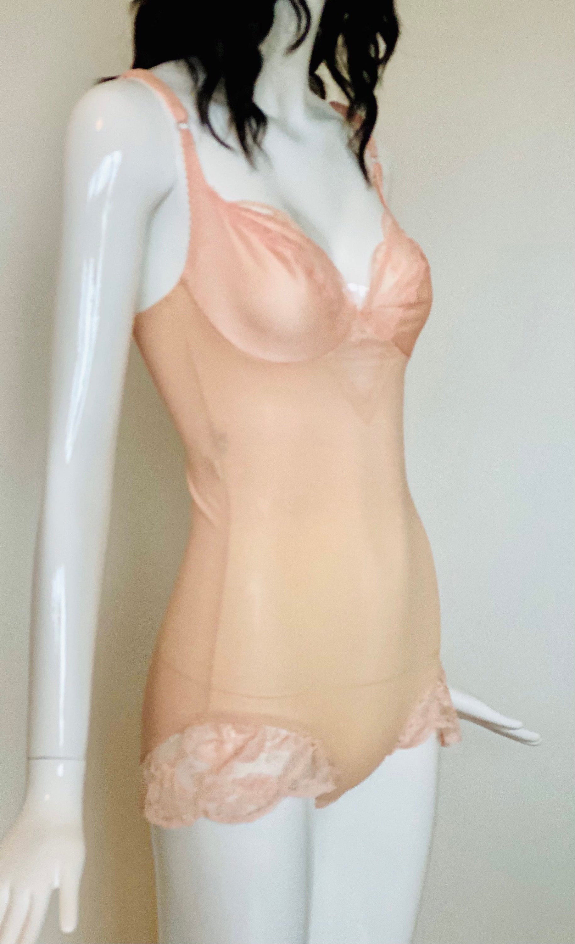 60s Emilio PUCCI For Formfit Rogers Lace and Nylon Teddy 34C