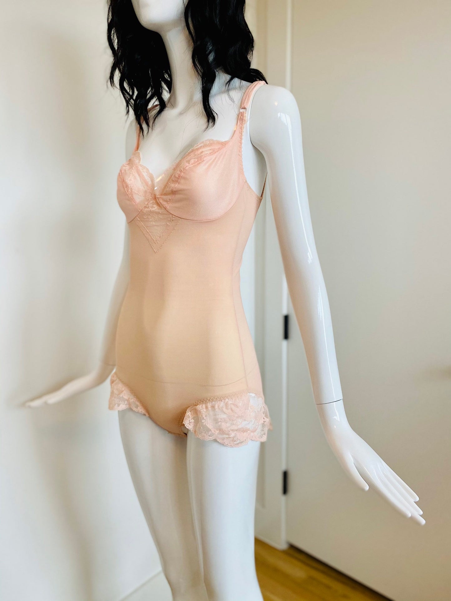 60s Emilio PUCCI For Formfit Rogers Lace and Nylon Teddy 34C