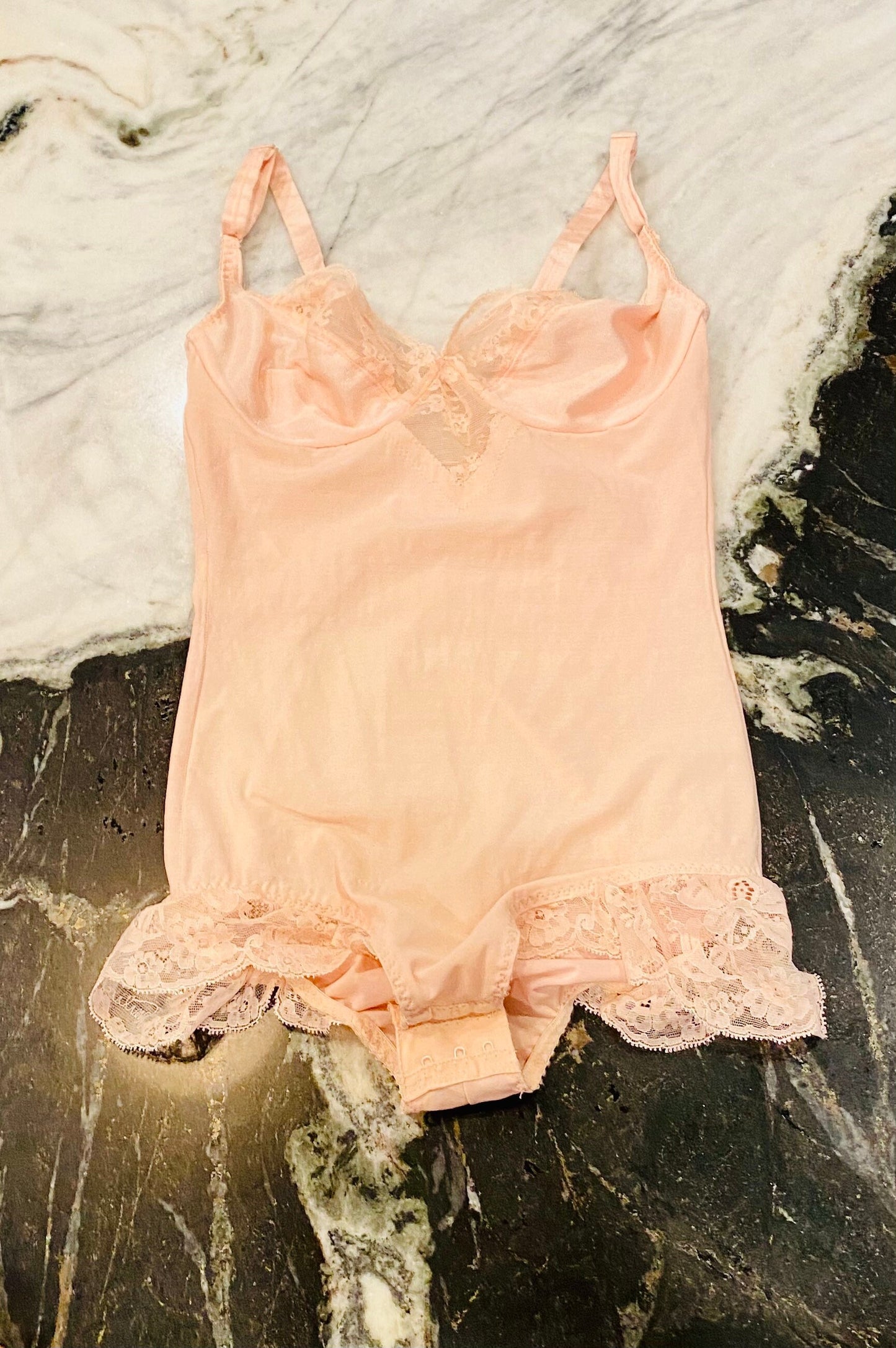 60s Emilio PUCCI For Formfit Rogers Lace and Nylon Teddy 34C