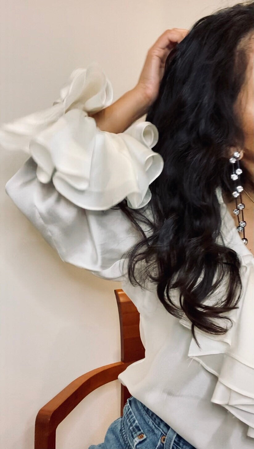 Kenneth Jay Lane for Barney’s Statement 5" Duster Rhinestone Signed Party Clip on Earrings