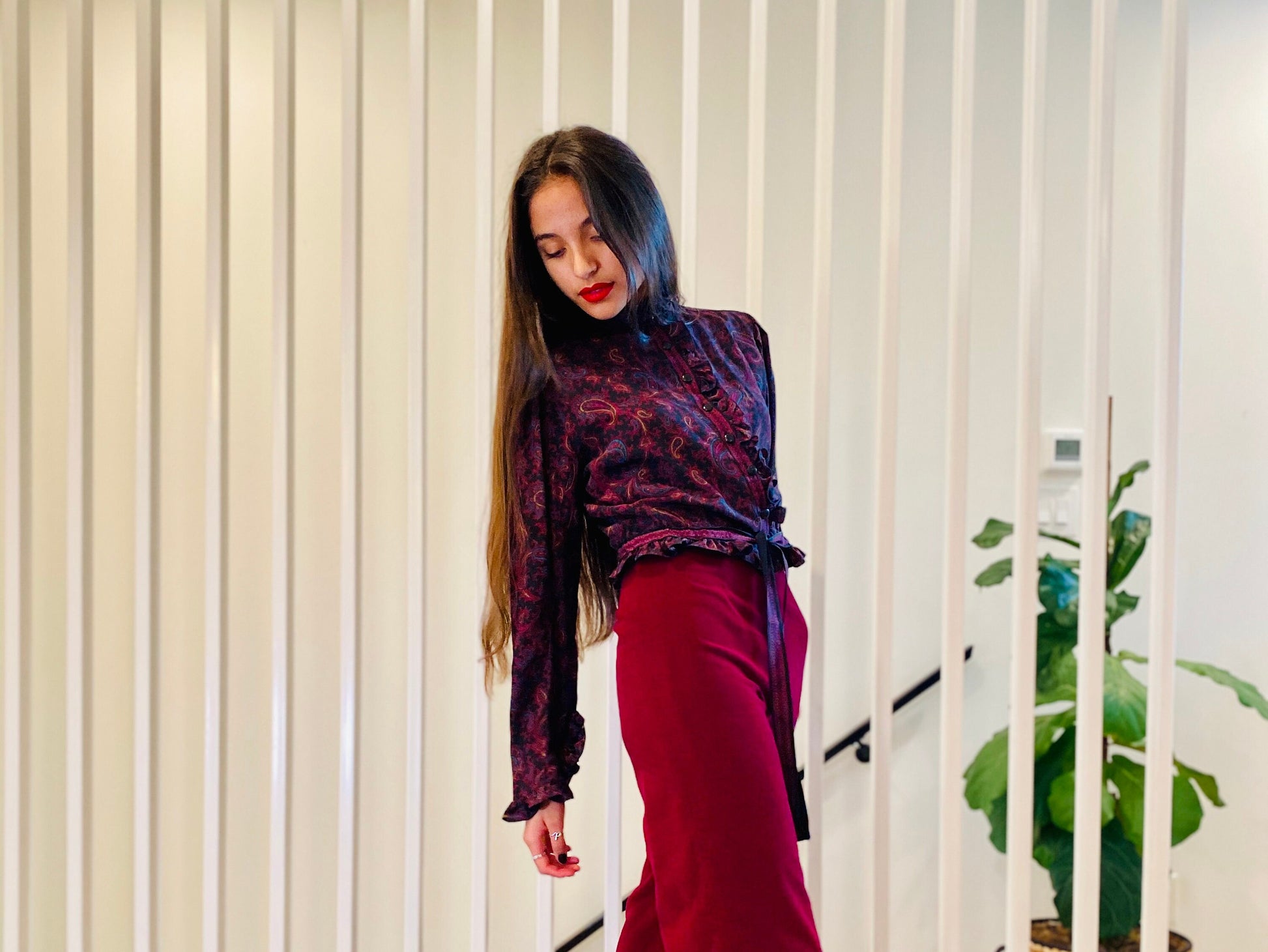 Ungaro 70s paisley blouse Seen on Carrie Bradshaw