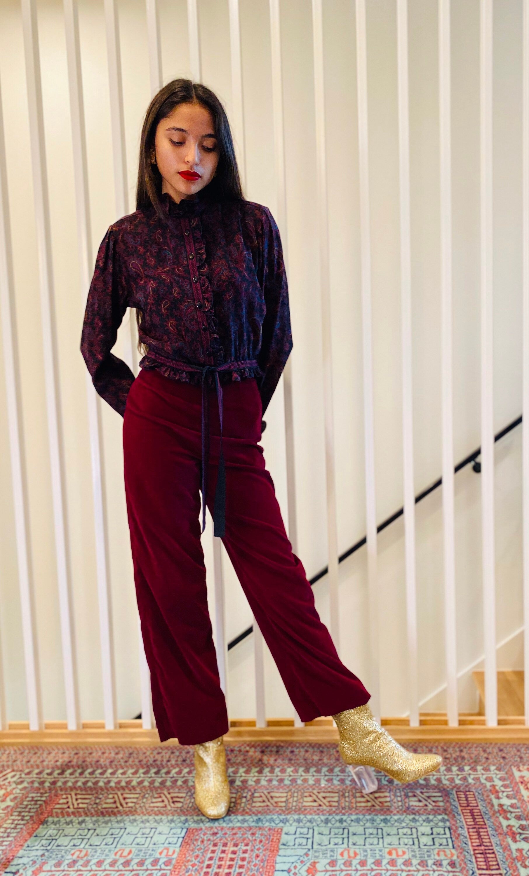 Ungaro 70s paisley blouse Seen on Carrie Bradshaw