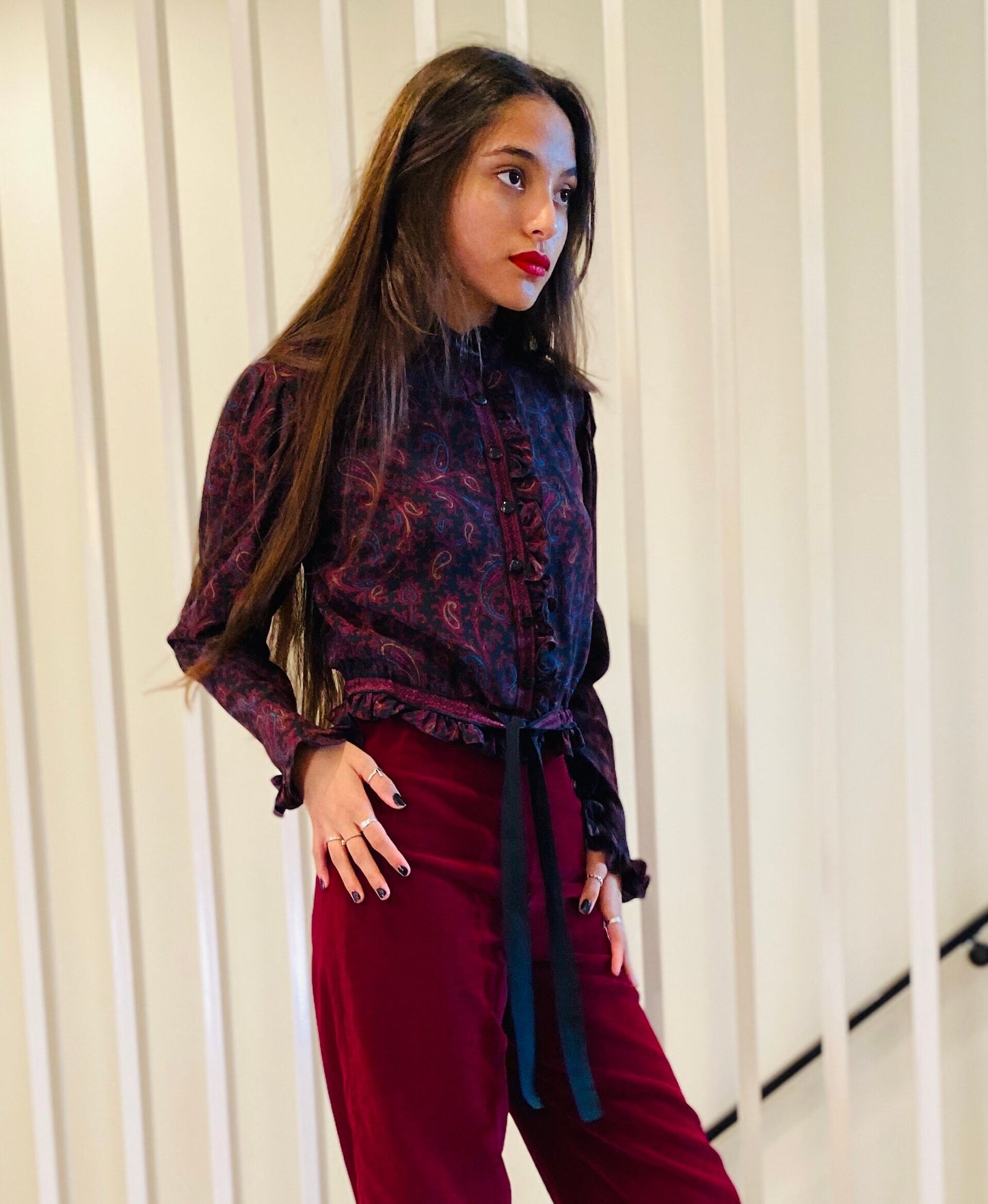 Ungaro 70s paisley blouse Seen on Carrie Bradshaw