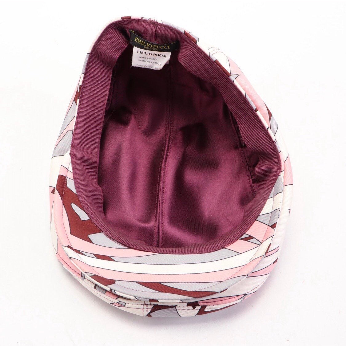 Emilio Pucci Flat Cap Ivy Hat Made in Italy 22.5"