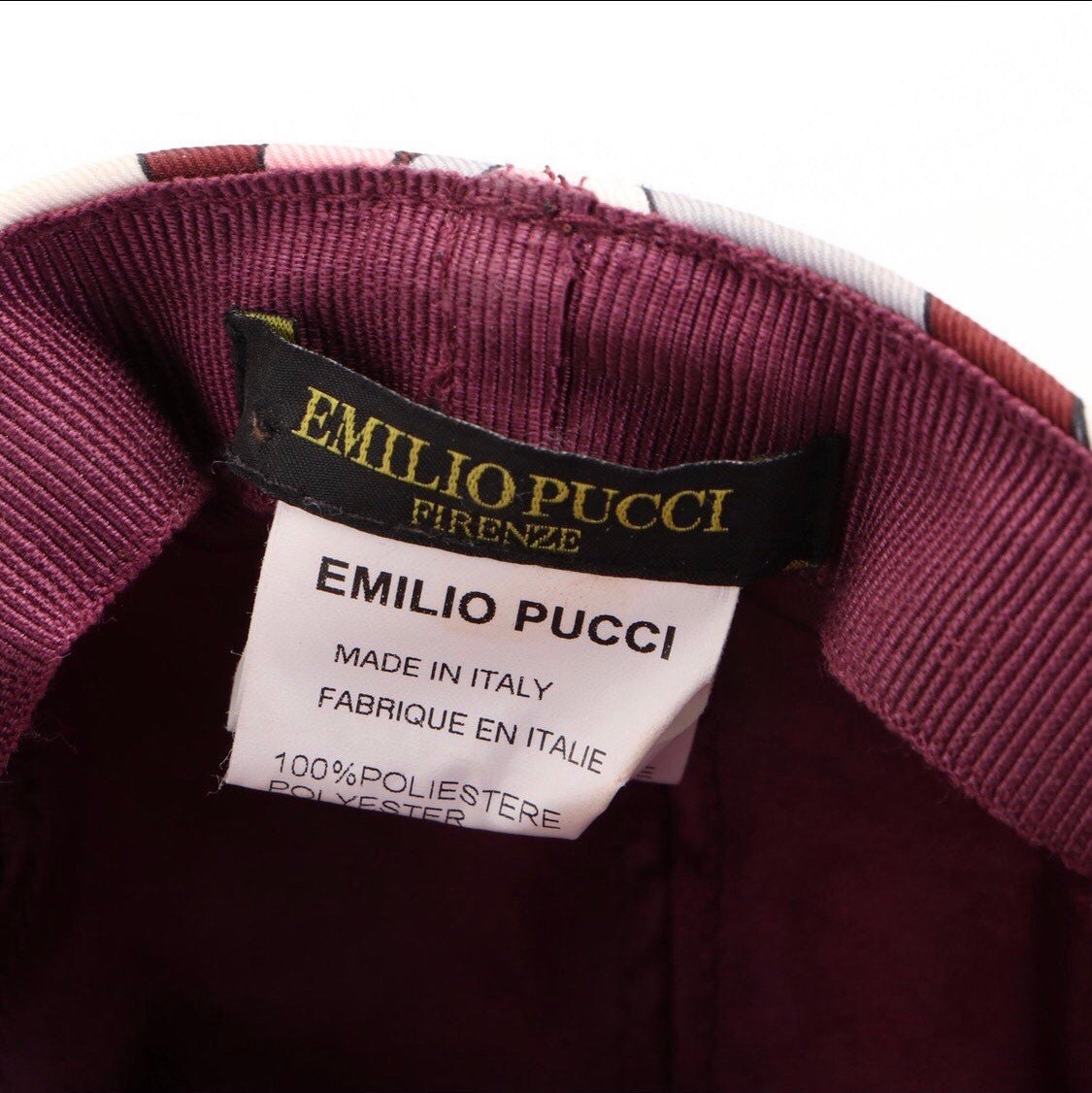 Emilio Pucci Flat Cap Ivy Hat Made in Italy 22.5"