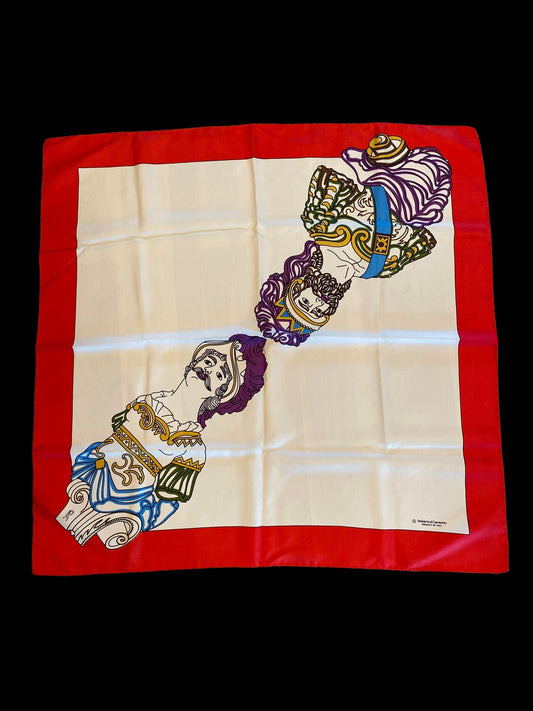 80s Roberta di Camerino Silk Scarf 34”X35”