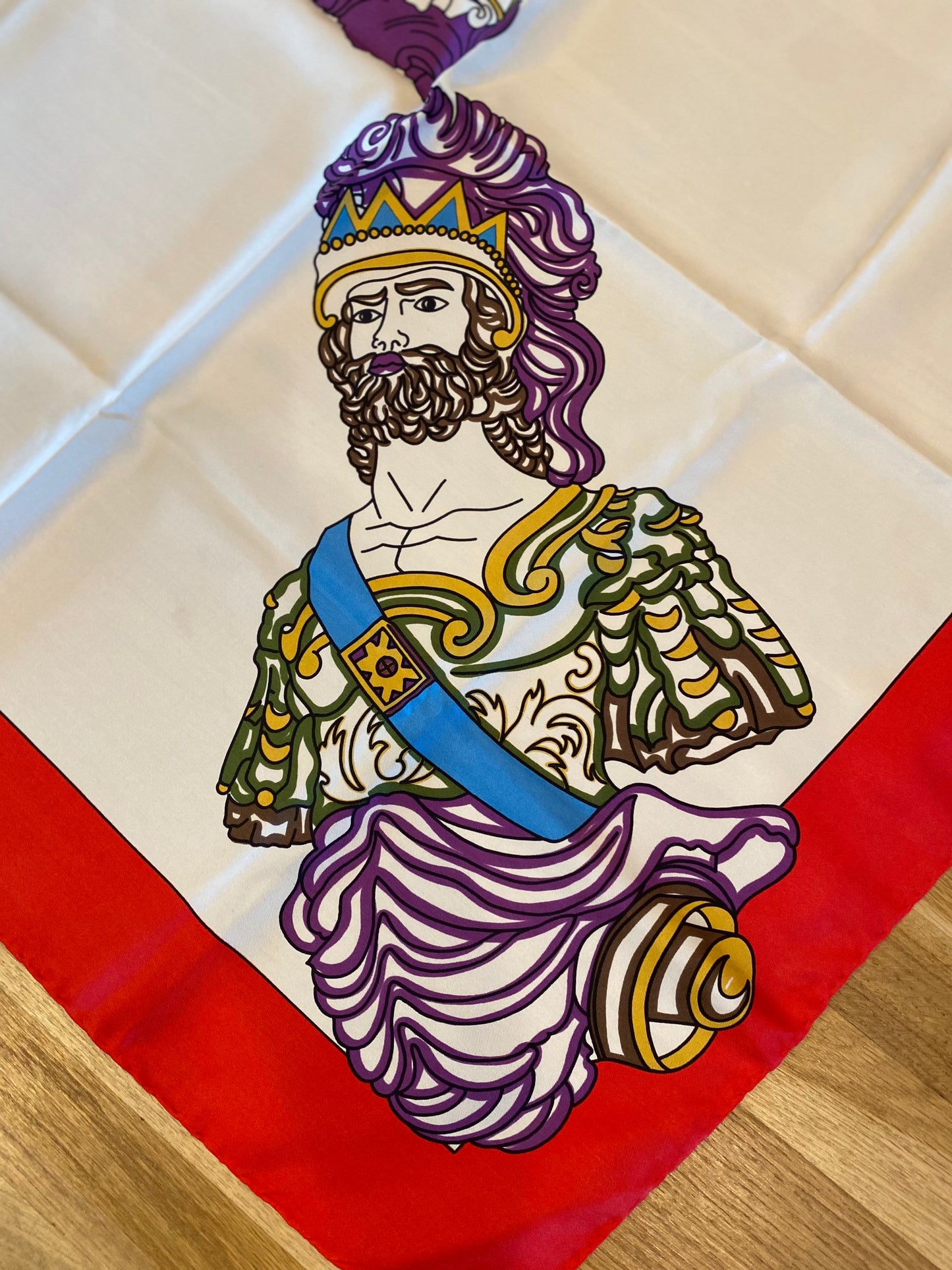 80s Roberta di Camerino Silk Scarf 34”X35”