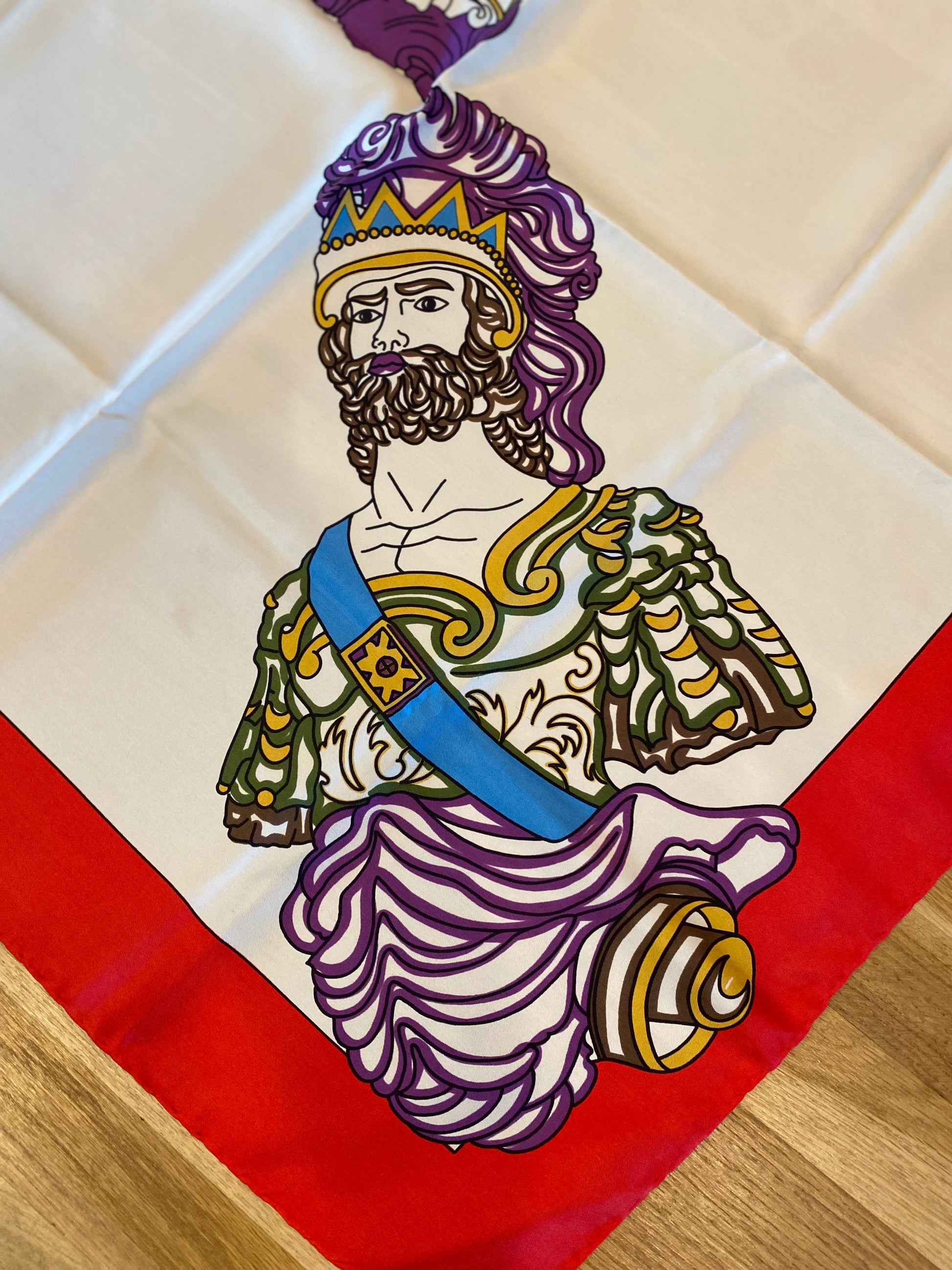 80s Roberta di Camerino Silk Scarf 34”X35”