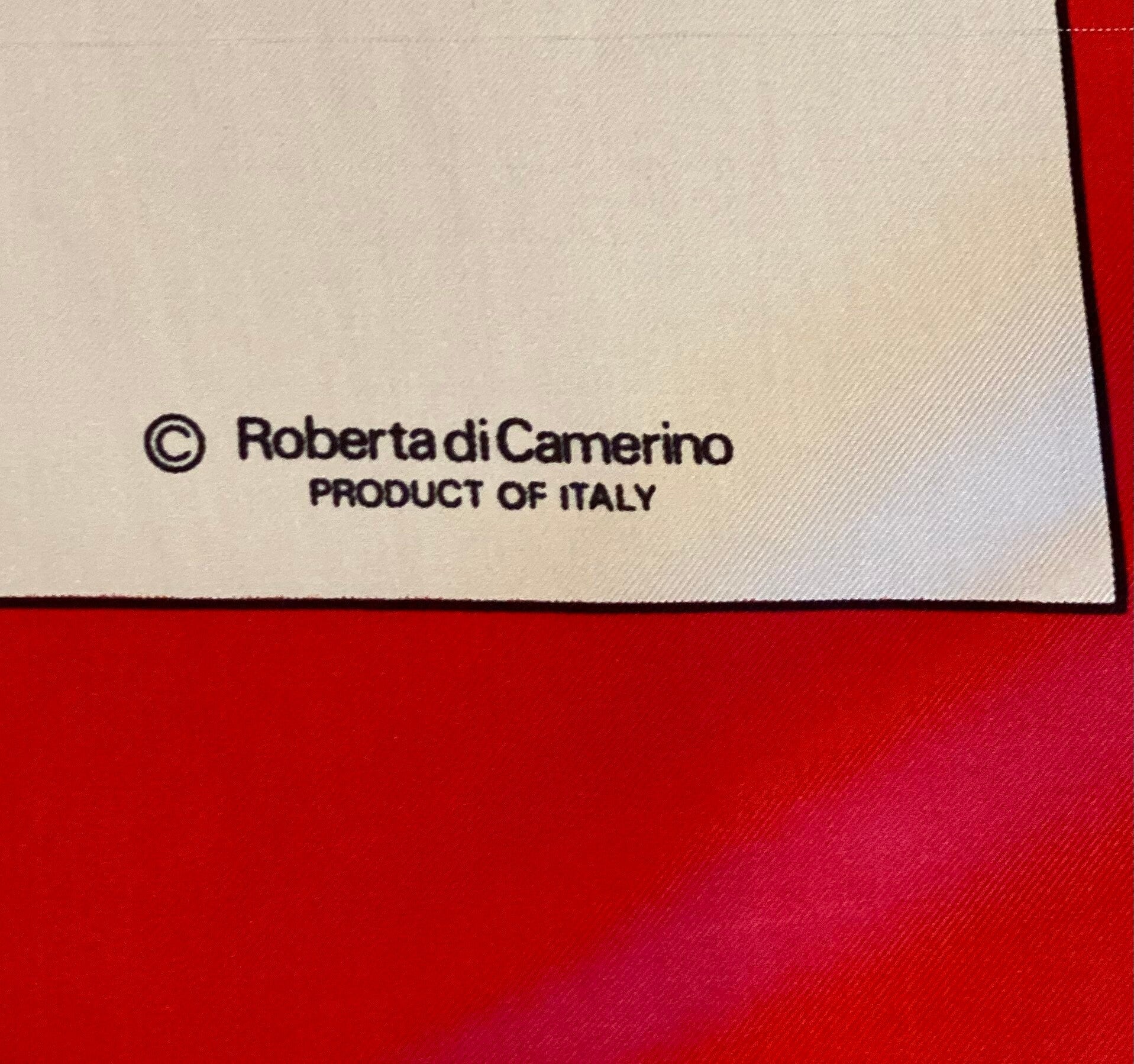 80s Roberta di Camerino Silk Scarf 34”X35”