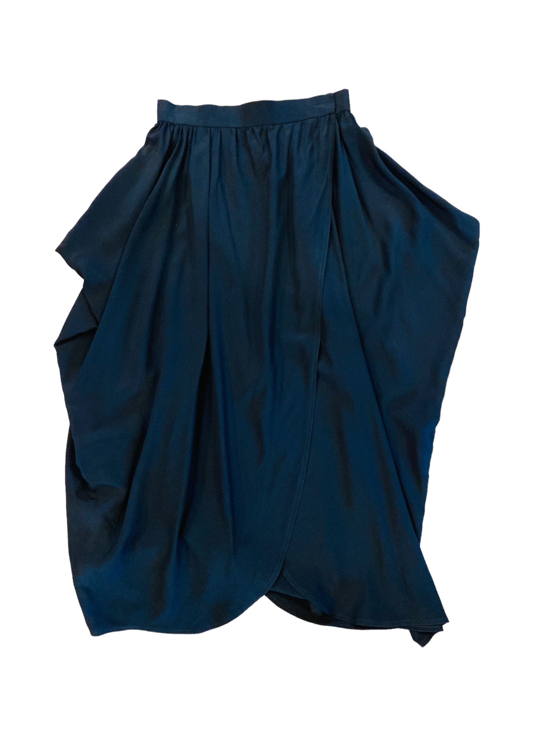 Vintage Chloe by Karl Lagerfeld Silk Origami Wrap Skirt