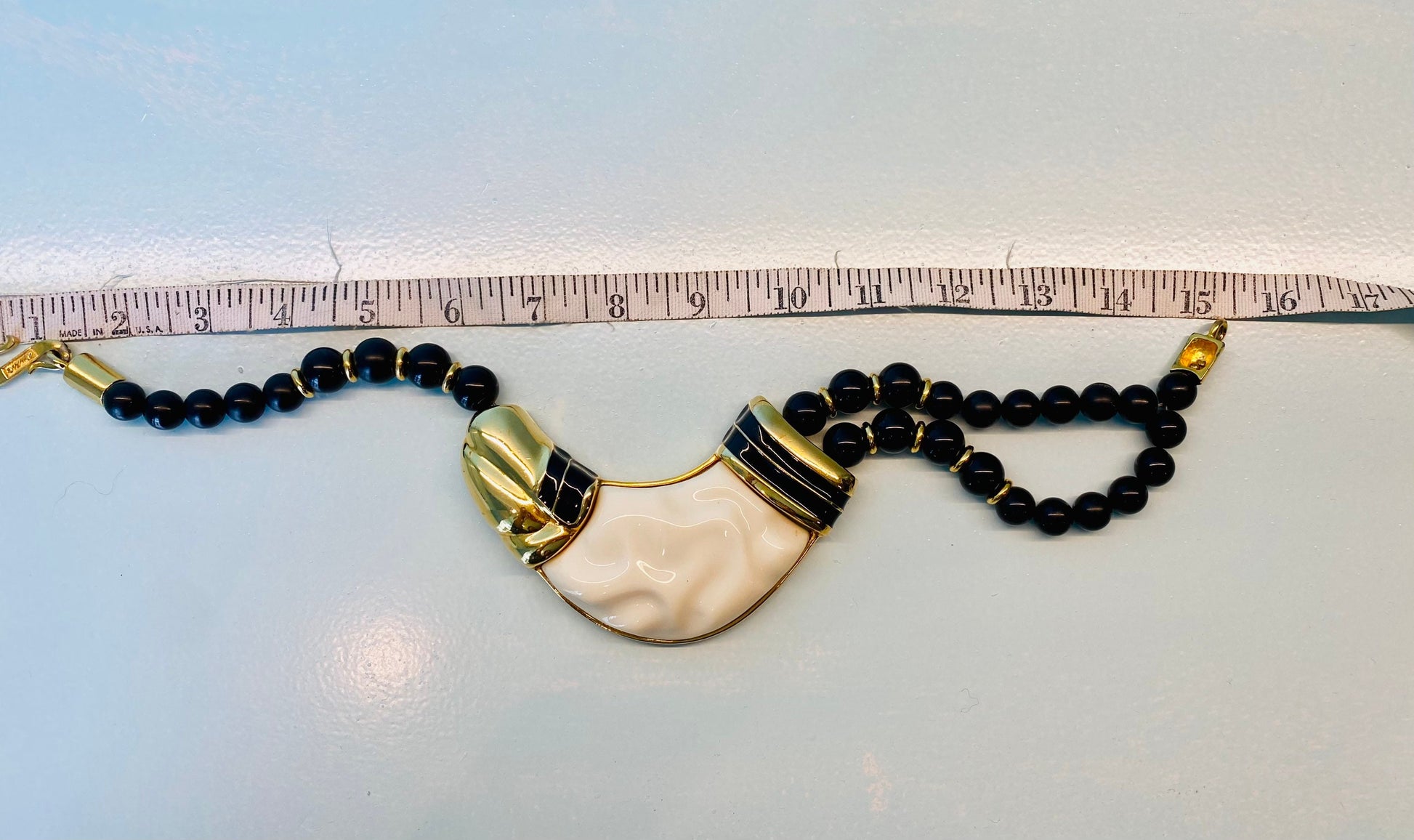 Disco Era Signed Alexis KIRK Statement Necklace Huge!