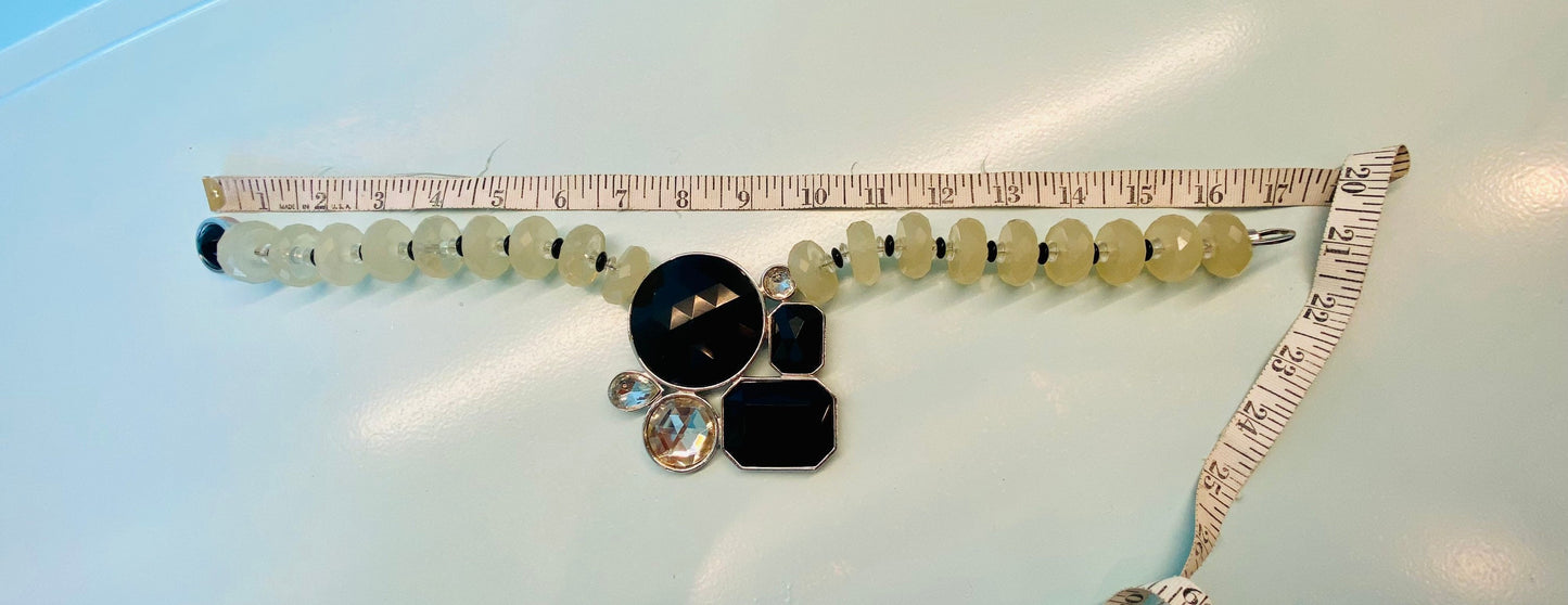 Disco era Alexis KIRK Signed Statement Necklace. Huge!