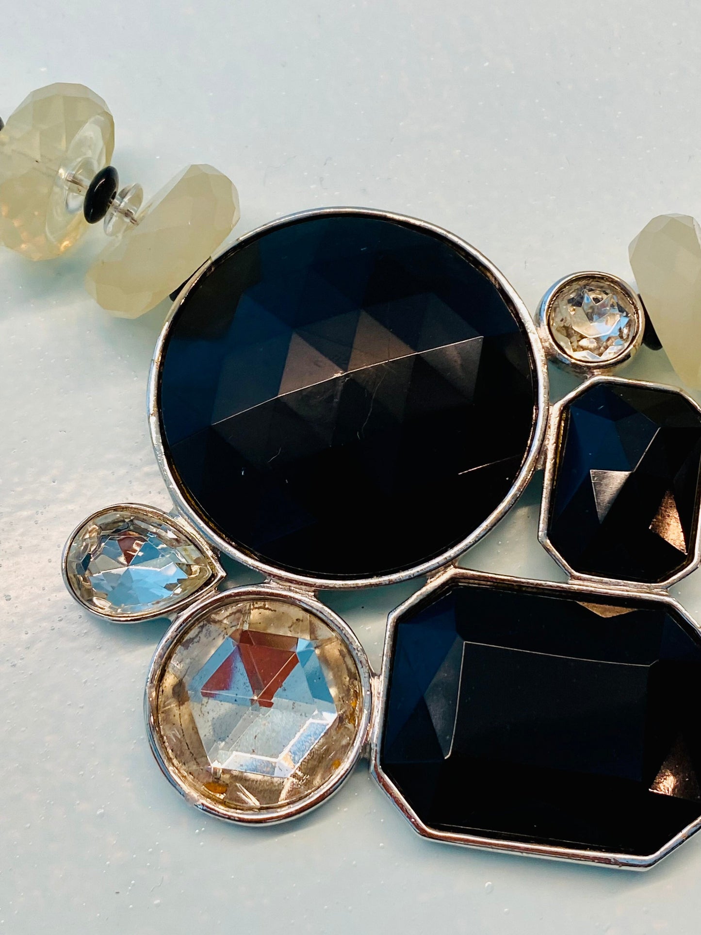 Disco era Alexis KIRK Signed Statement Necklace. Huge!