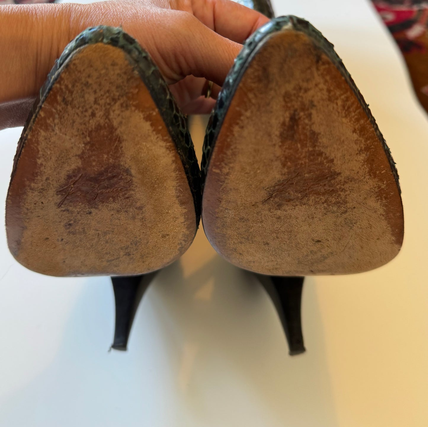 Disco Era Snake Skin Tall Boots