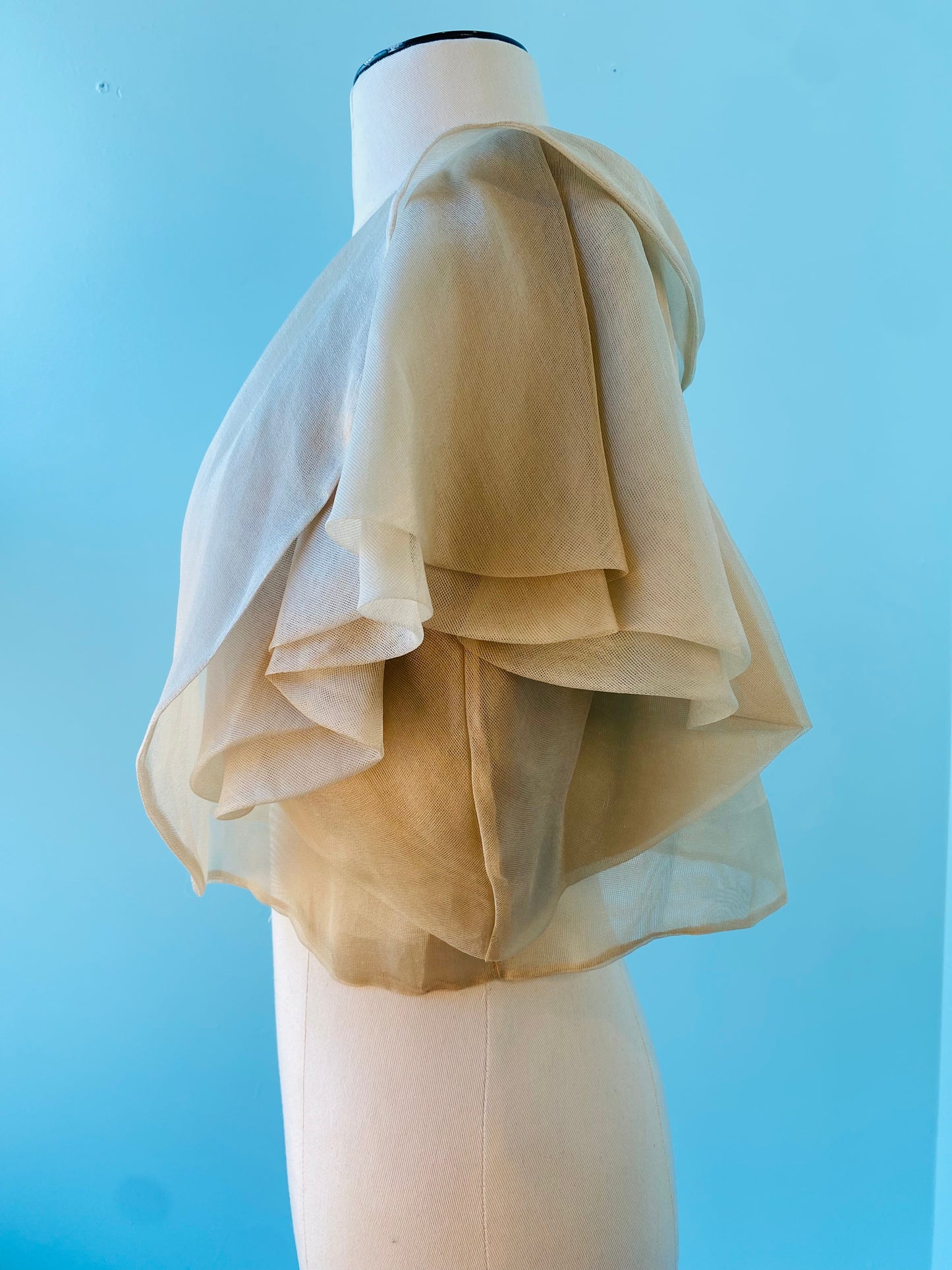 Luisa Beccaria Ruffled Silk Organza Bolero