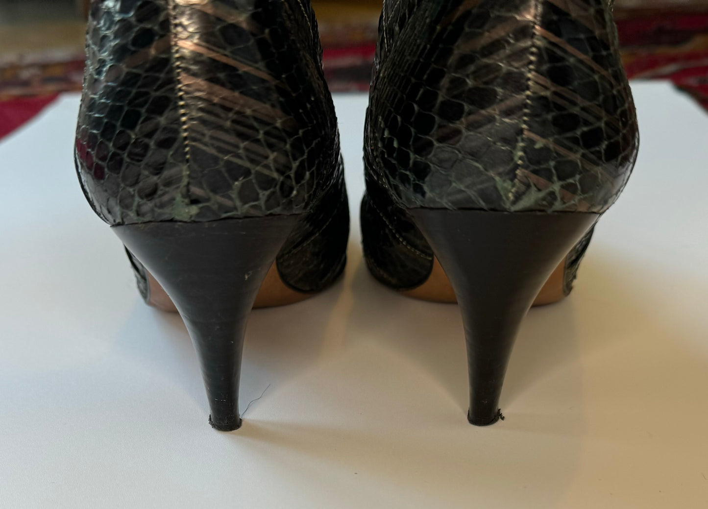 Disco Era Snake Skin Tall Boots