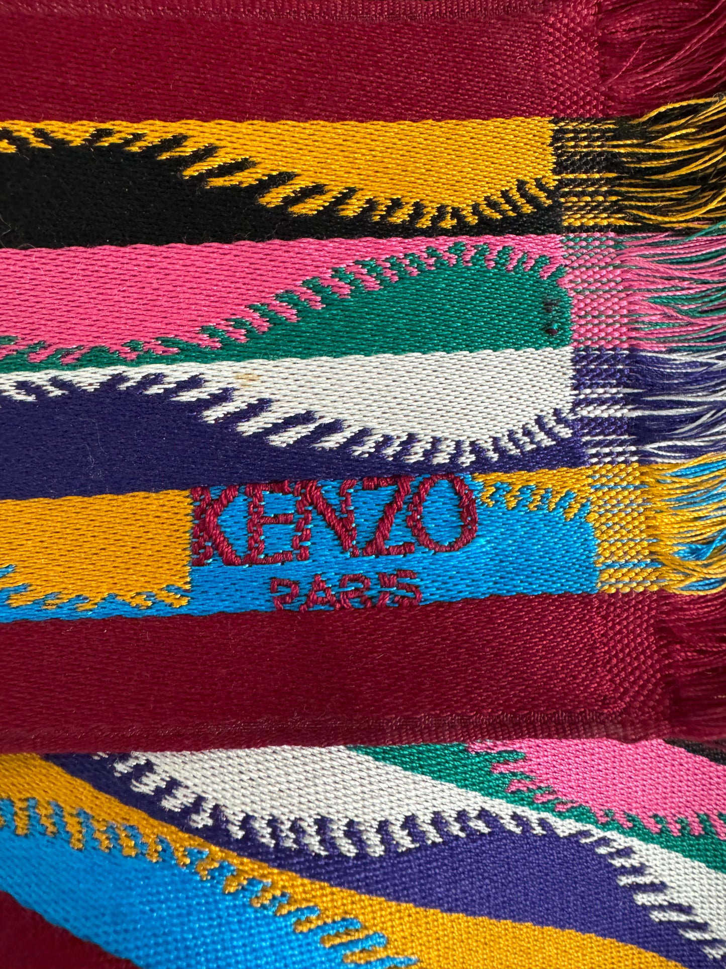 Vintage Kenzo Batik Woven Sash