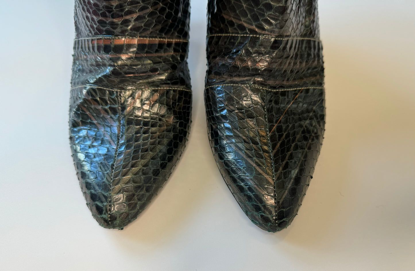 Disco Era Snake Skin Tall Boots