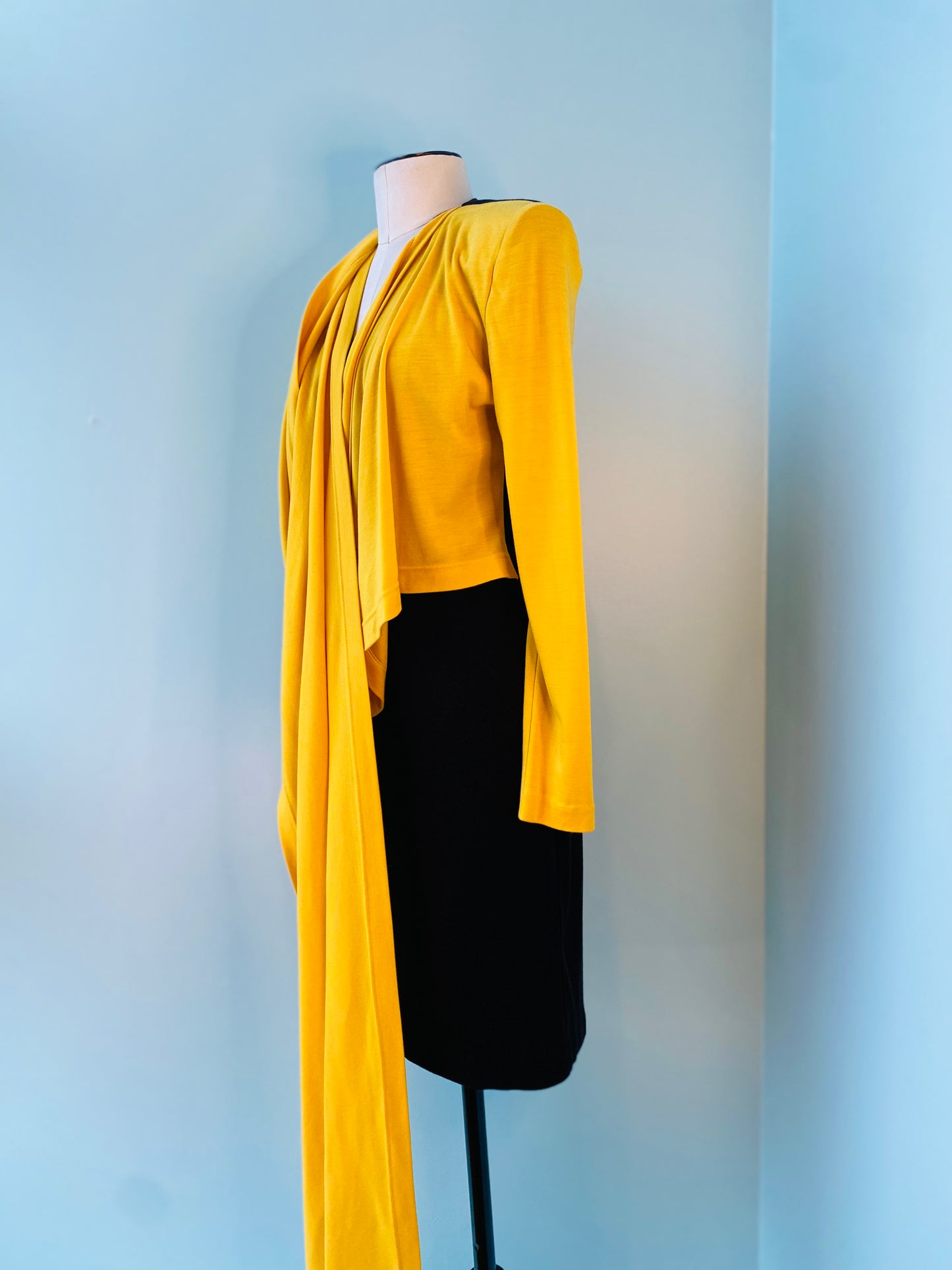 Rare Patrick Kelly Yellow and Black Shift Dress