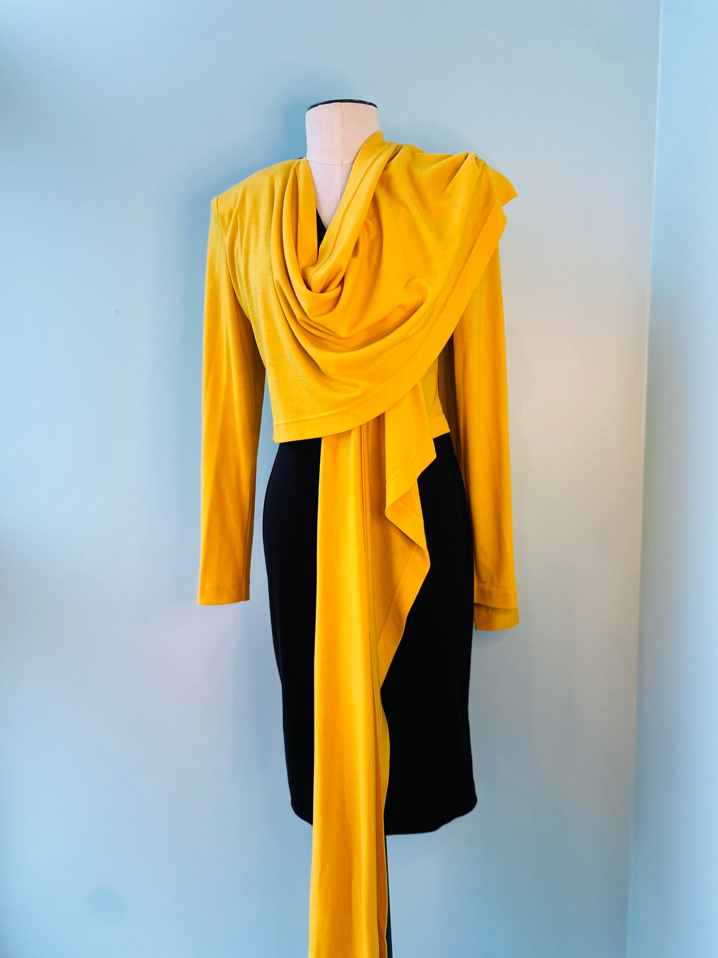 Rare Patrick Kelly Yellow and Black Shift Dress