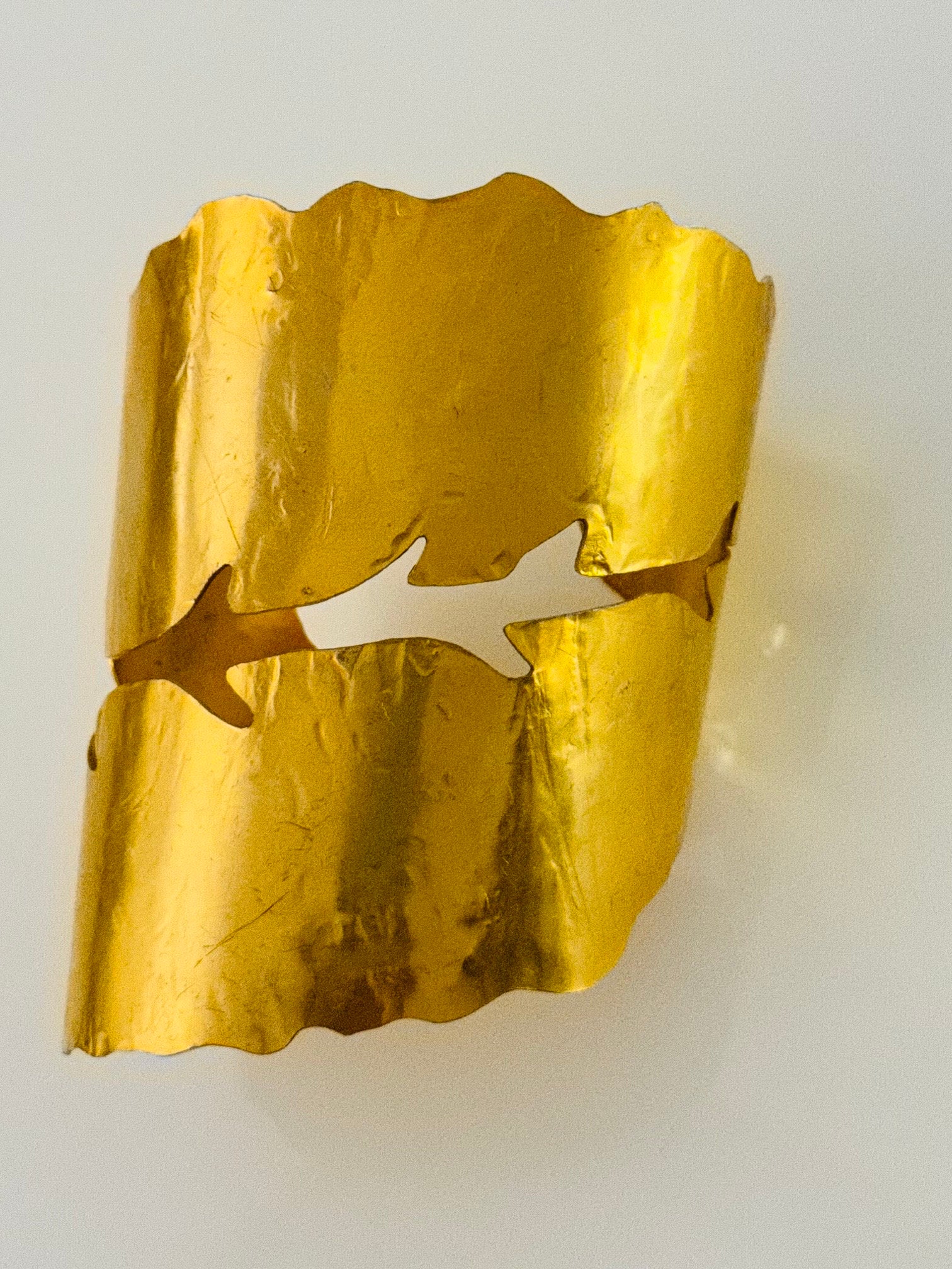 RARE 70s Mary McFadden Gold Plated Cuff