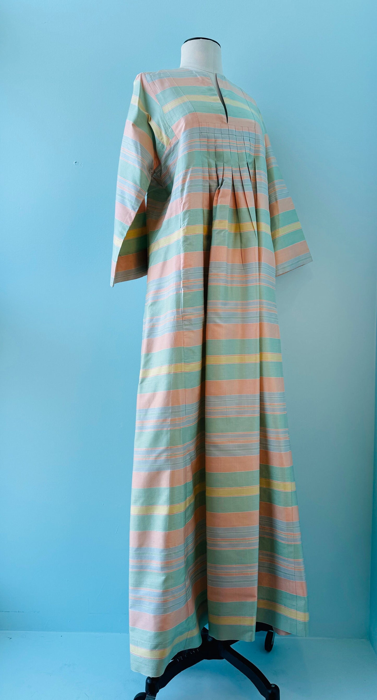 70s Jim Thompson Thai Silk Caftan Maxi