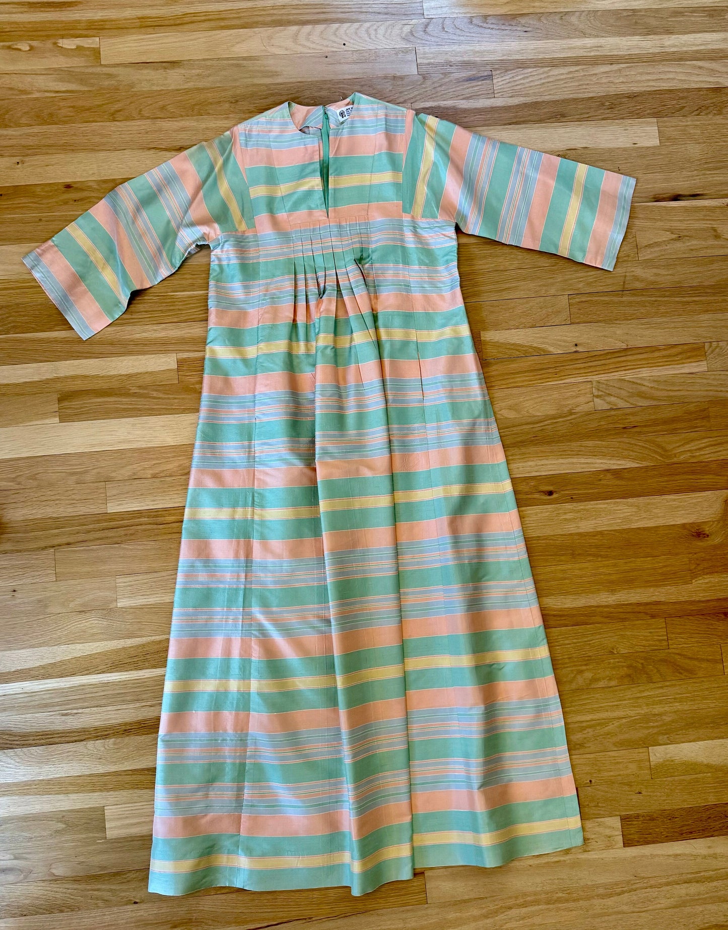 70s Jim Thompson Thai Silk Caftan Maxi